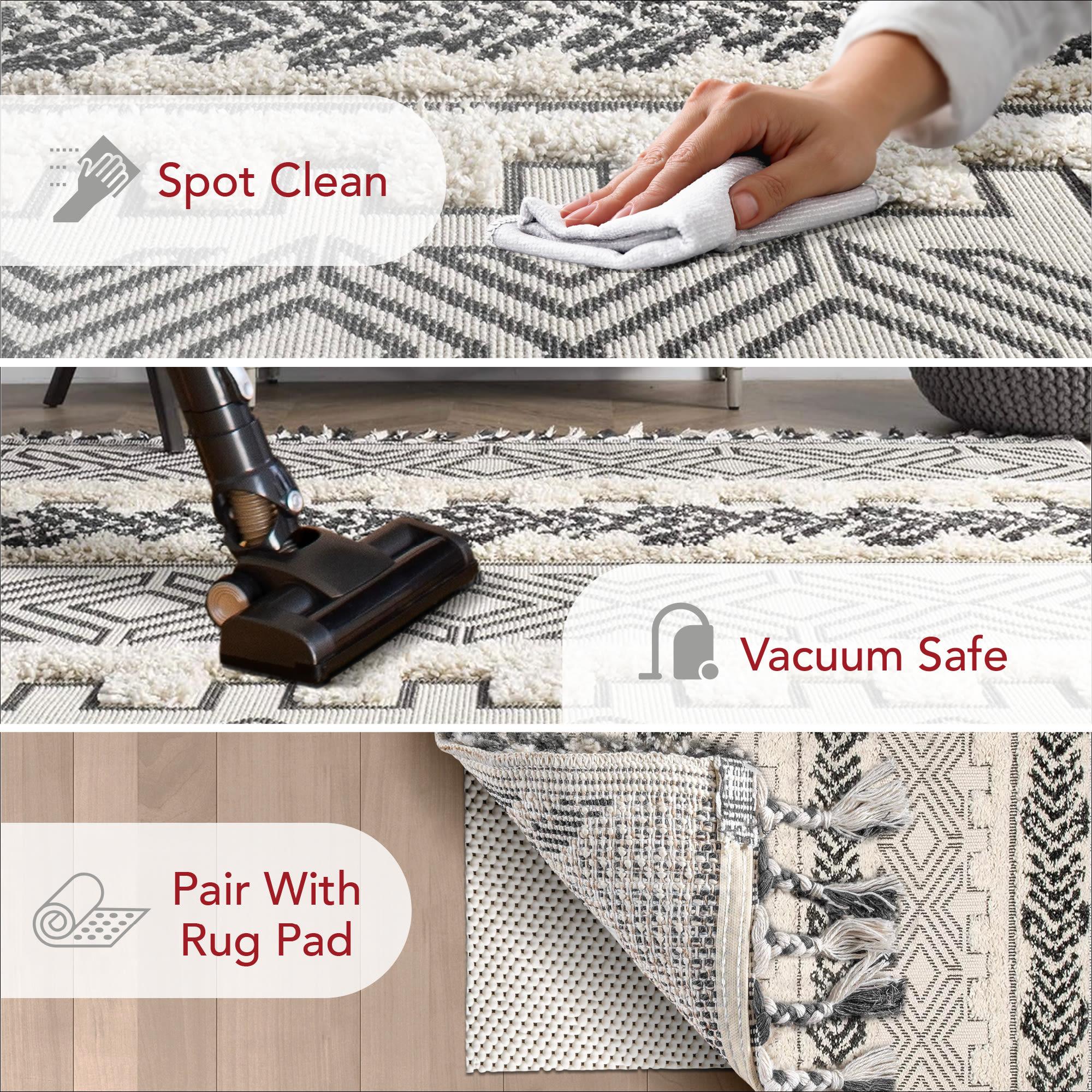 nuLOOM Zuri Shaggy Banded Area Rug