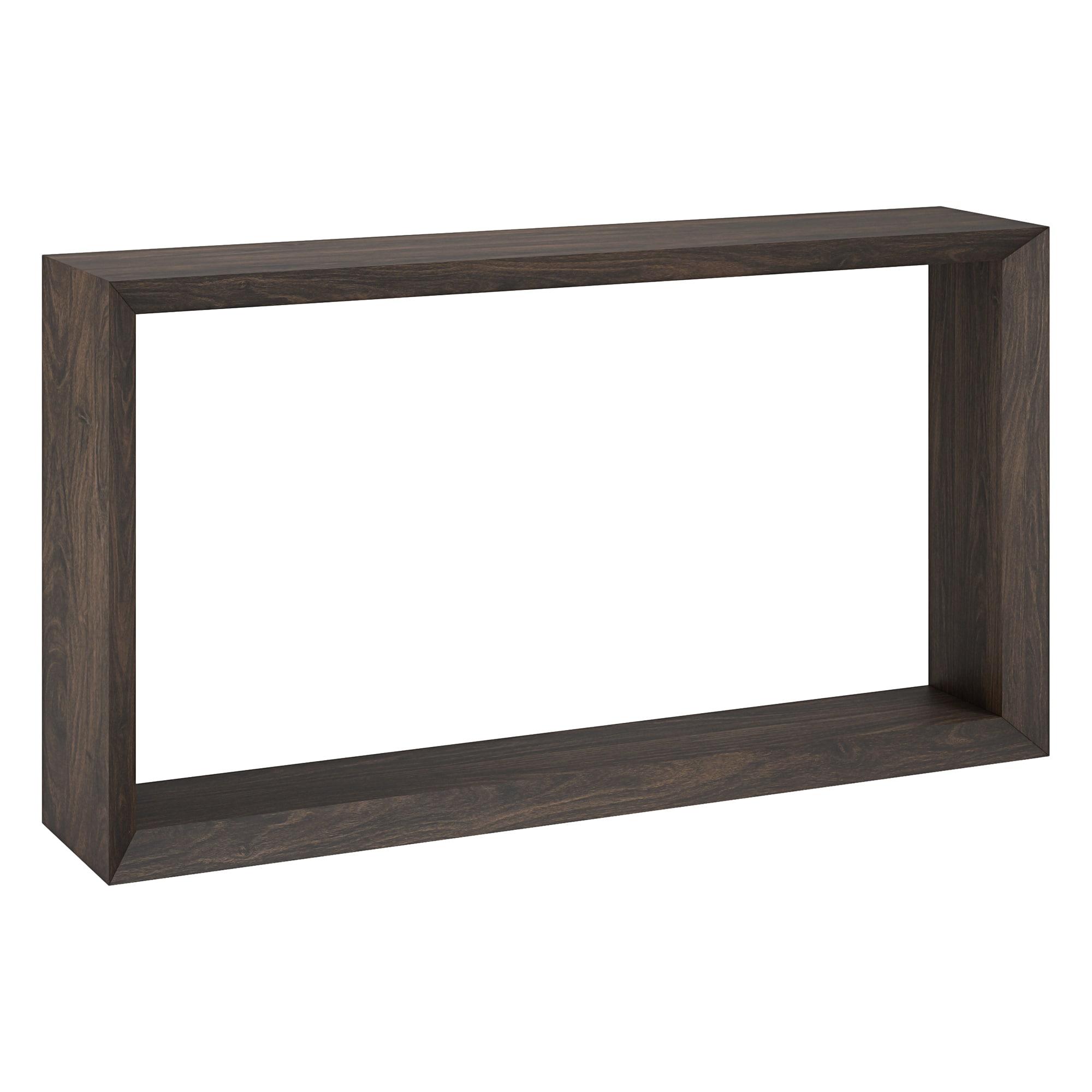 Evelyn&Zoe Osmond 55" Wide Rectangular Console Table, Alder Brown