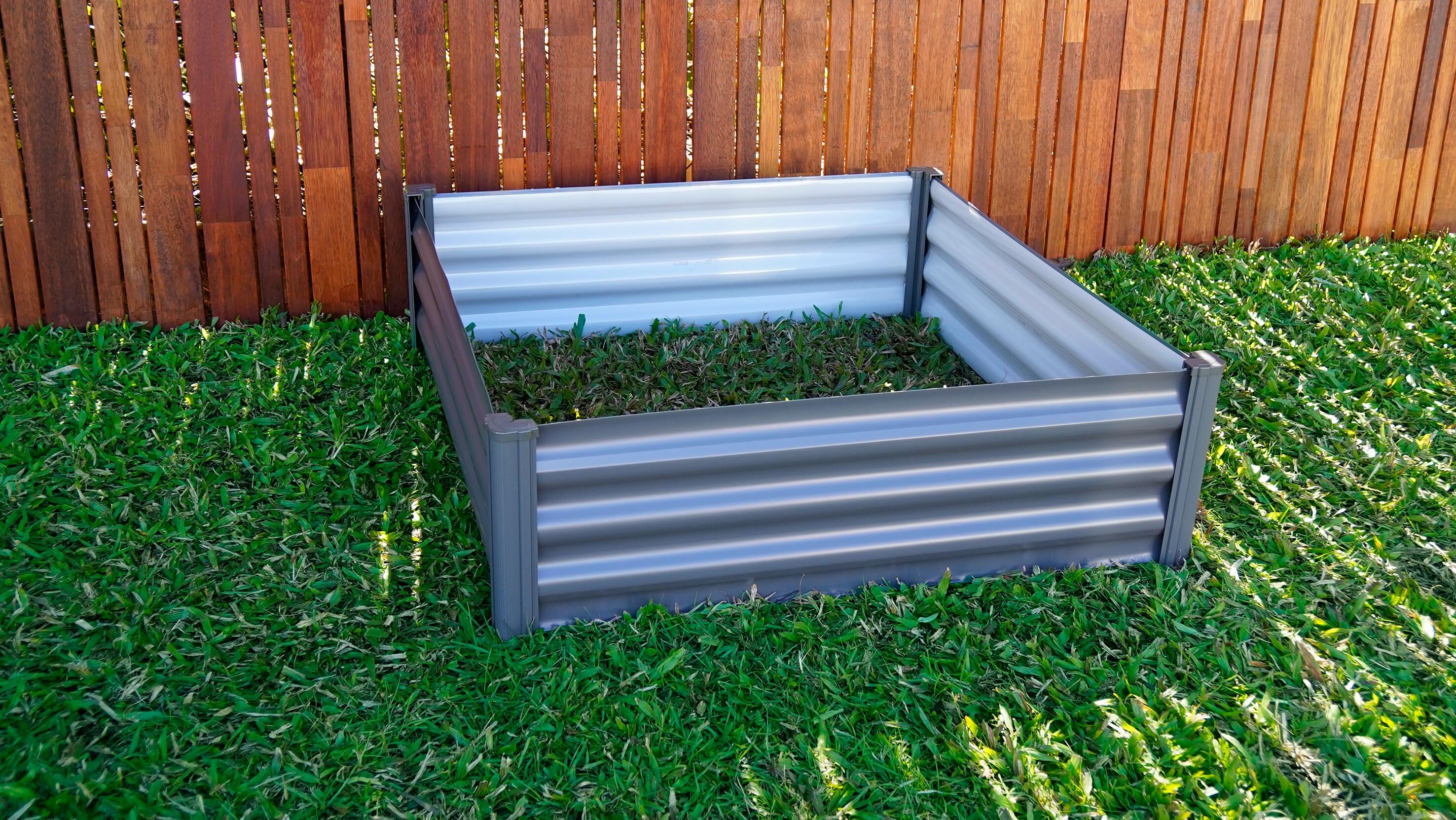 The Organic Garden Co Hakea 4' x 4' Metal Square Garden Bed