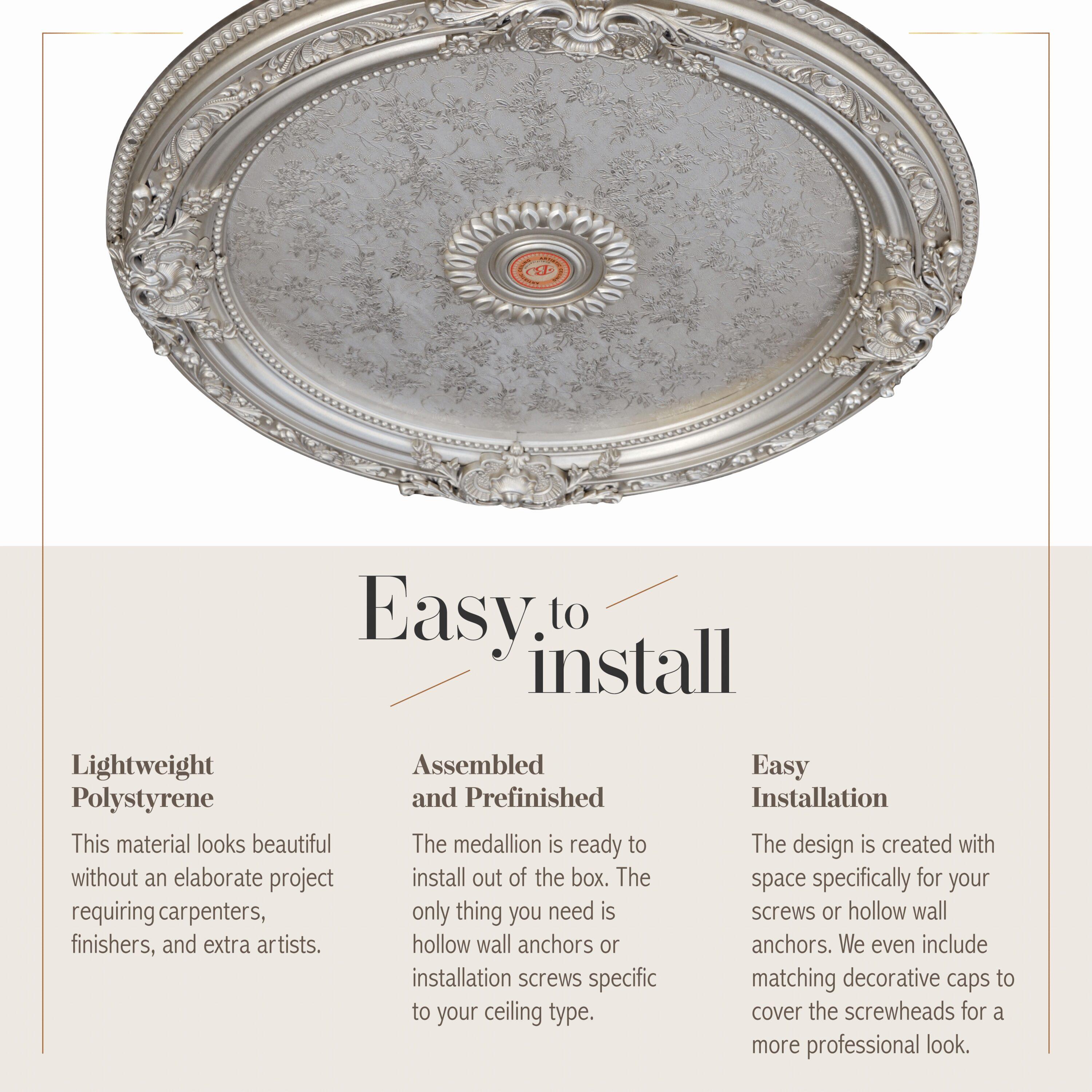 Round Chandelier Ceiling Medallion