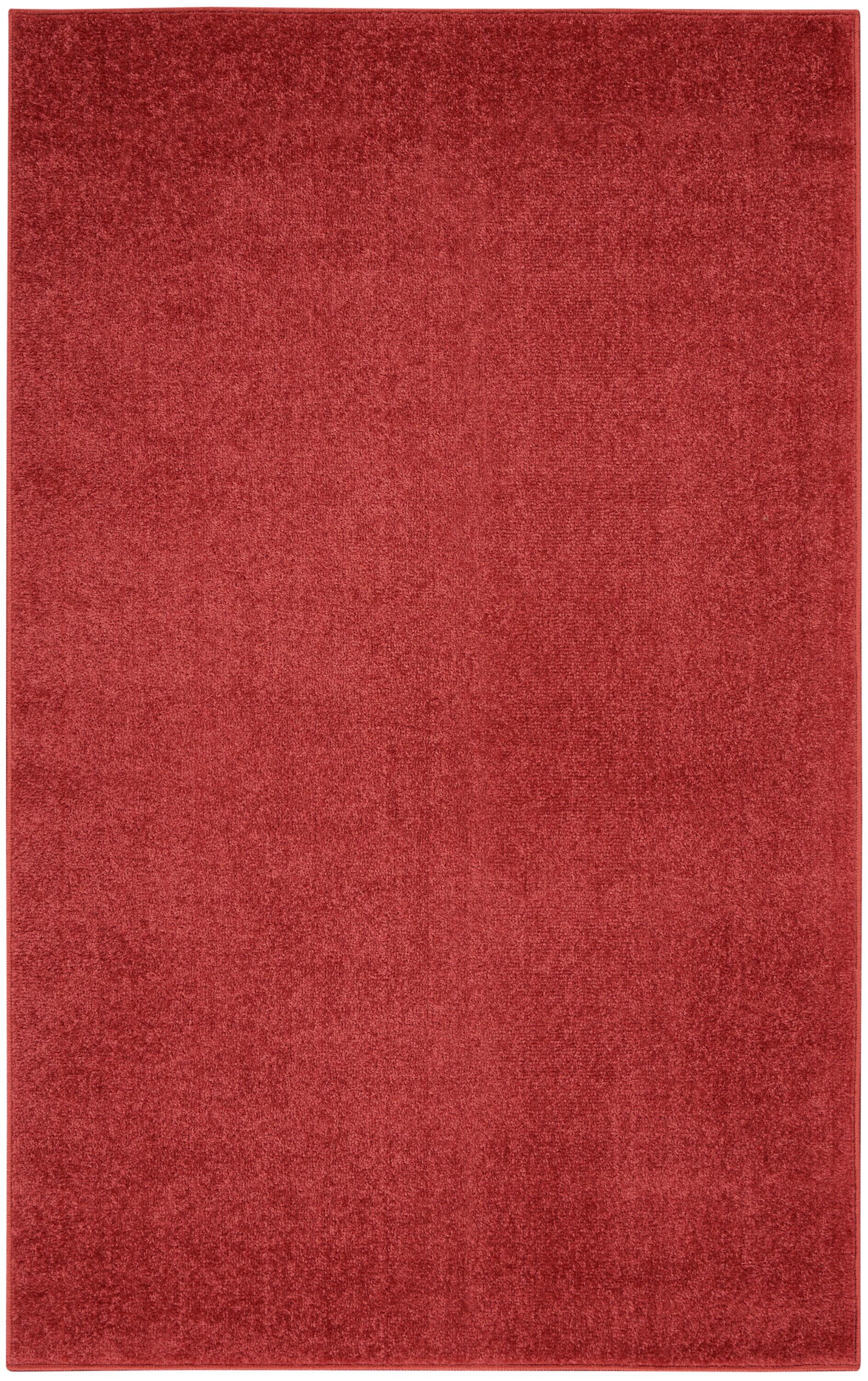 Nourison Essentials Easy Care Indoor Outdoor Area Rug - Brick Red 3' x 5'