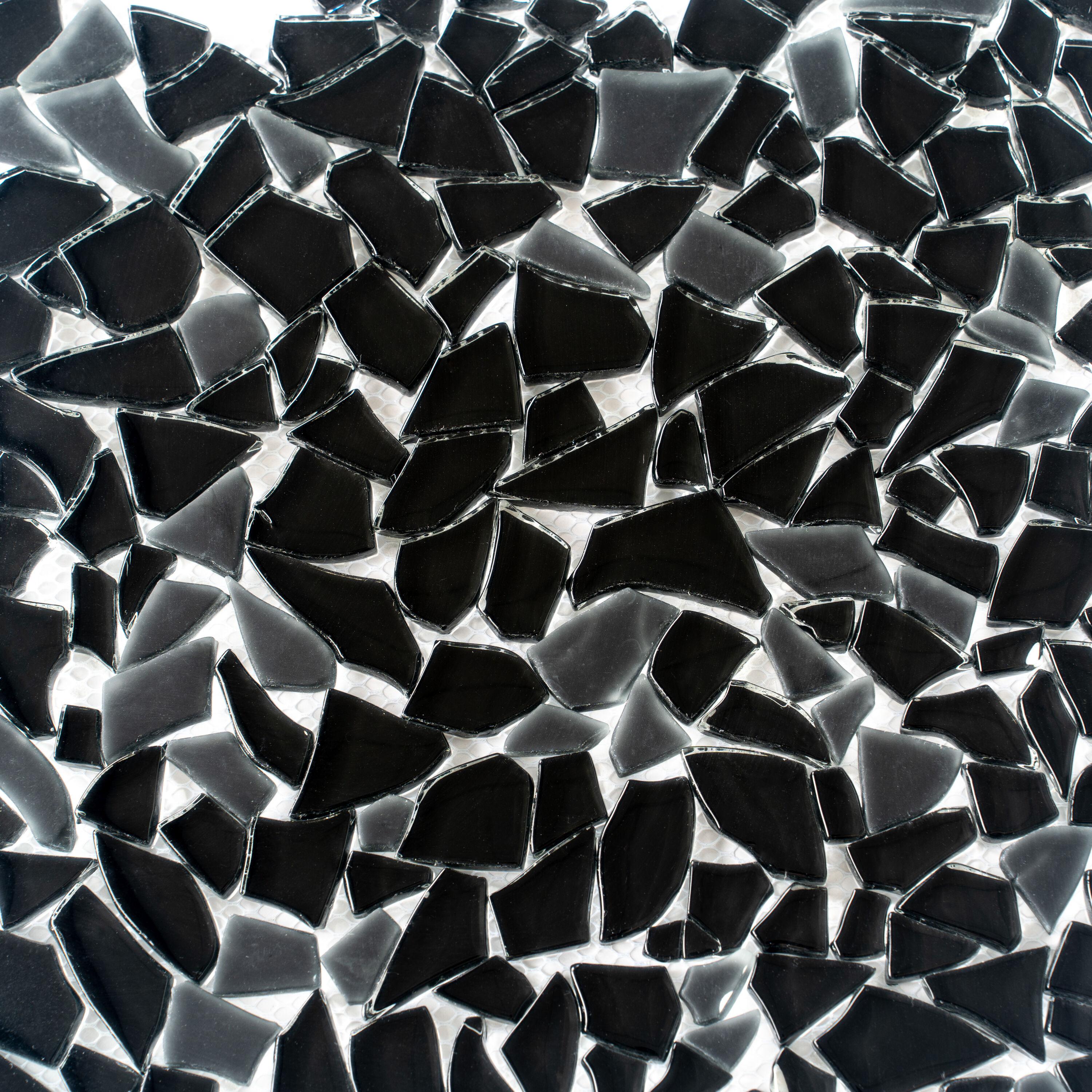Apollo Tile Glass Pebbles Mosaic Wall & Floor Tile