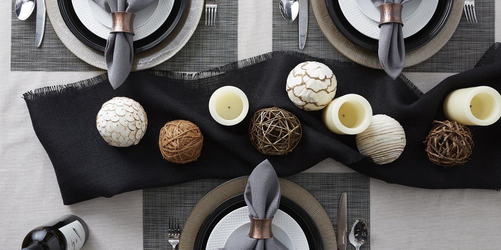 Grey Tweed PVC Placemat (Set of 6)