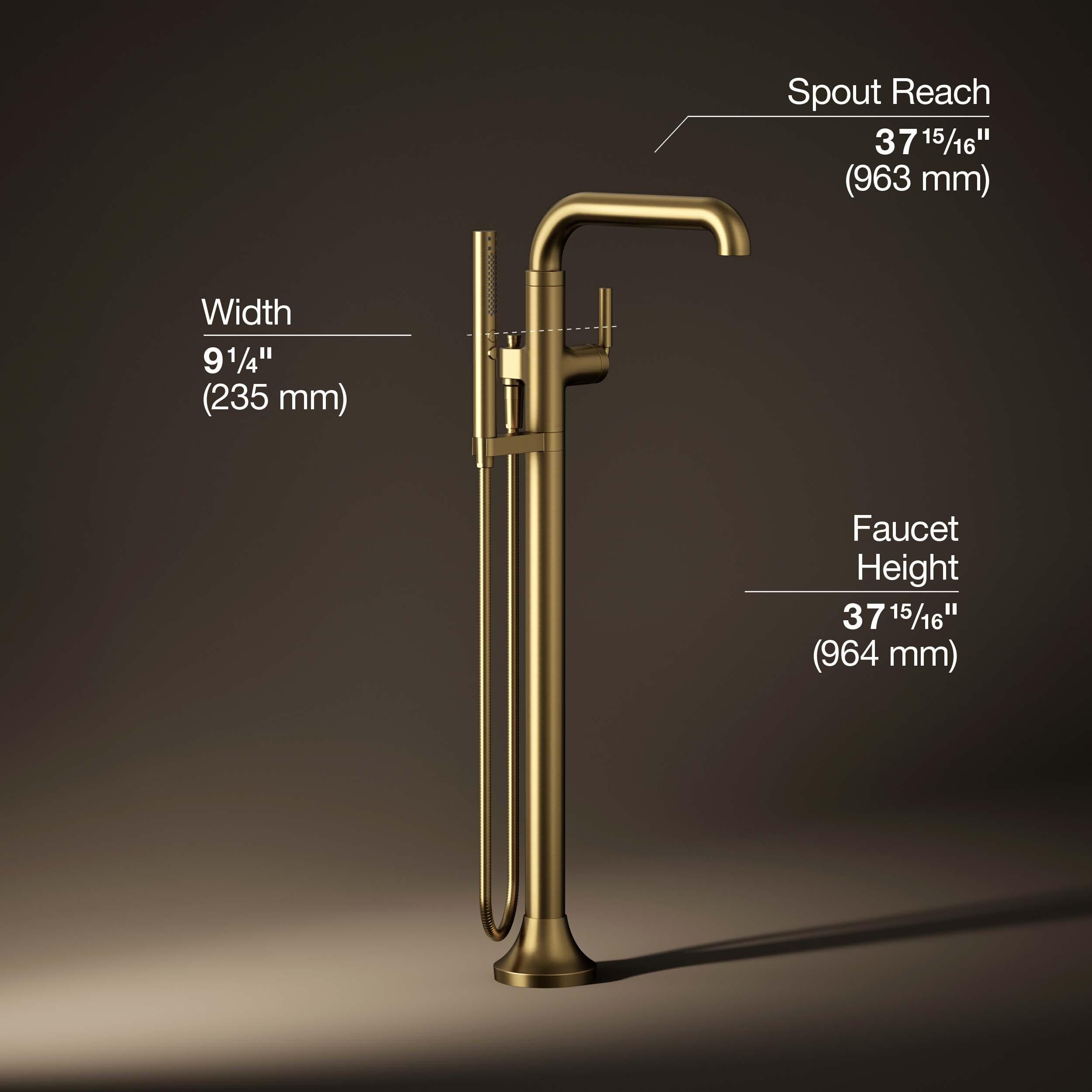 Tone Floor Mounted Clawfoot Tub Faucet