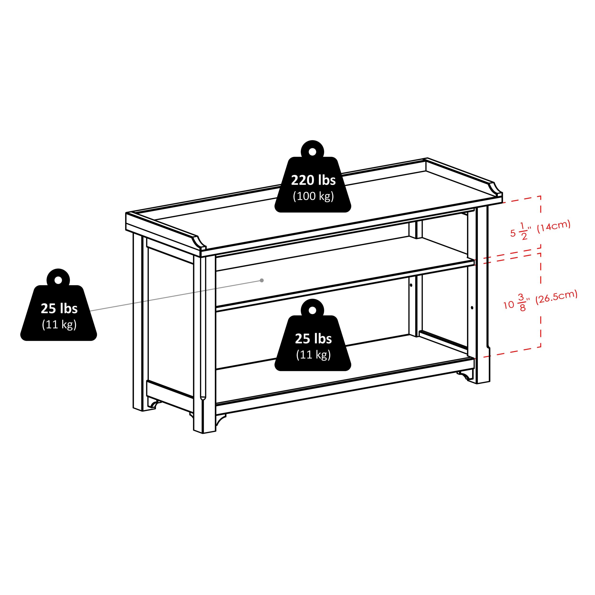 Benches Winsome Walnut: Upholstered Dining Bench, Entryway Shoe Storage with Adjustable Shelf