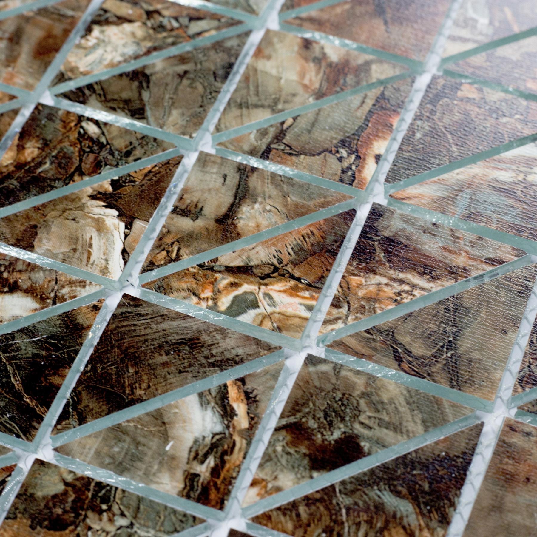 Art Deco Triangle 0.75" x 0.75" Glass Mosaic Tile