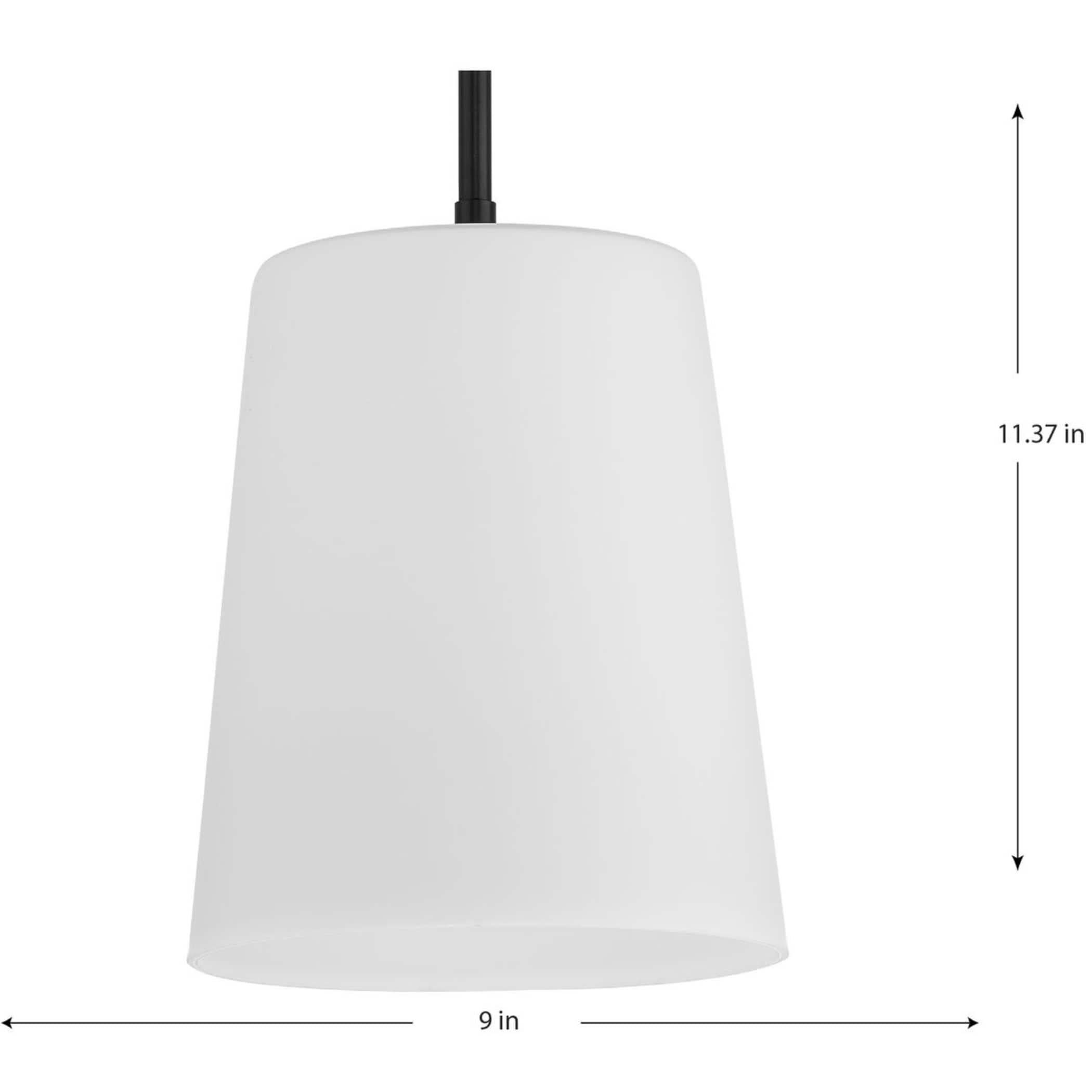 P500429-31M-Progress Lighting-Clarion - 1 Light Pendant In Contemporary Style-11.37 Inches Tall and 9 Inches Wide-Matte Black Finish    -Traditional