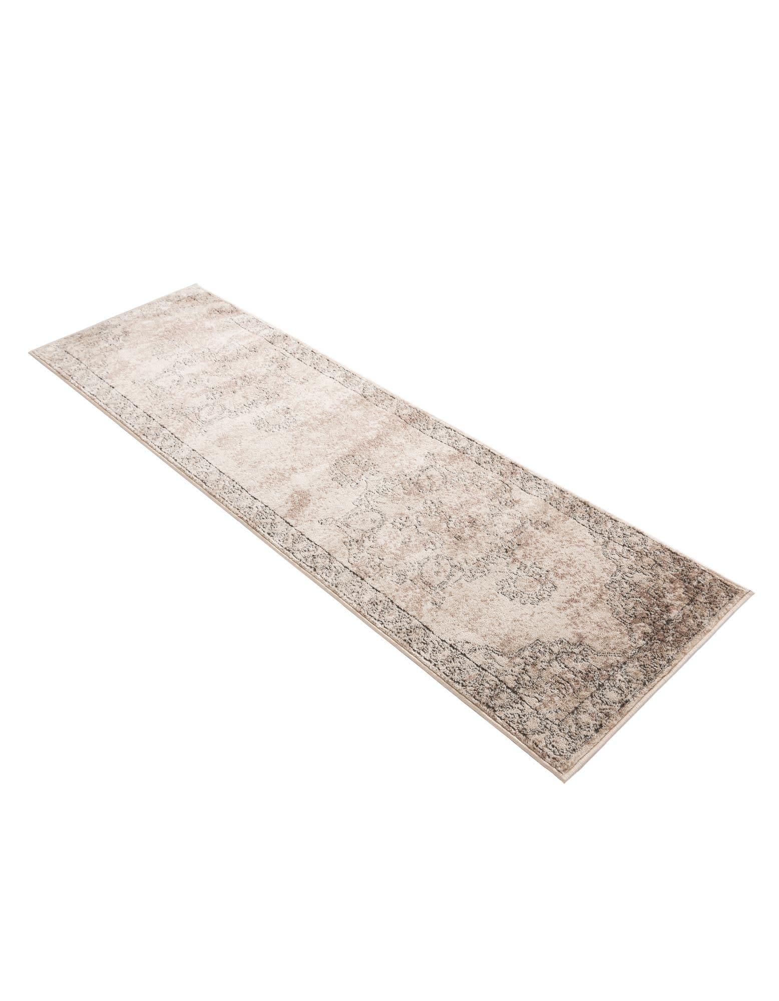 Unique Loom Portland Collection Area Rug - Canby (2'  x 8' Runner Ivory/Beige)