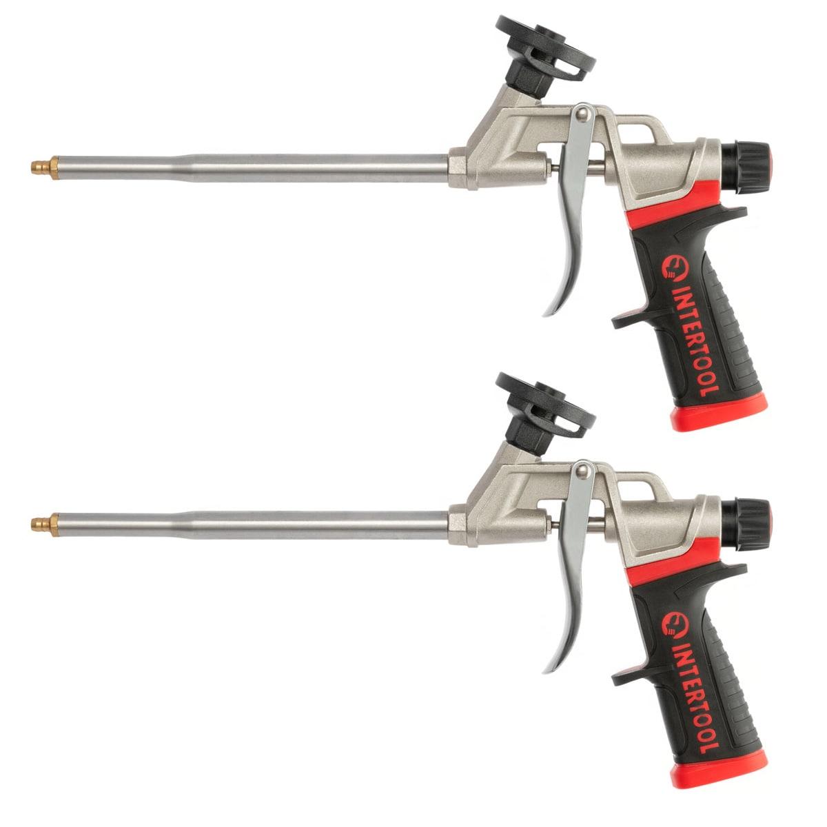 INTERTOOL Spray Foam Gun, Professional Expanding Insulation, Sealant Applicator, Lightweight Plastic Body, Advanced Flow Control Knob for Accurate Control PT08-0608