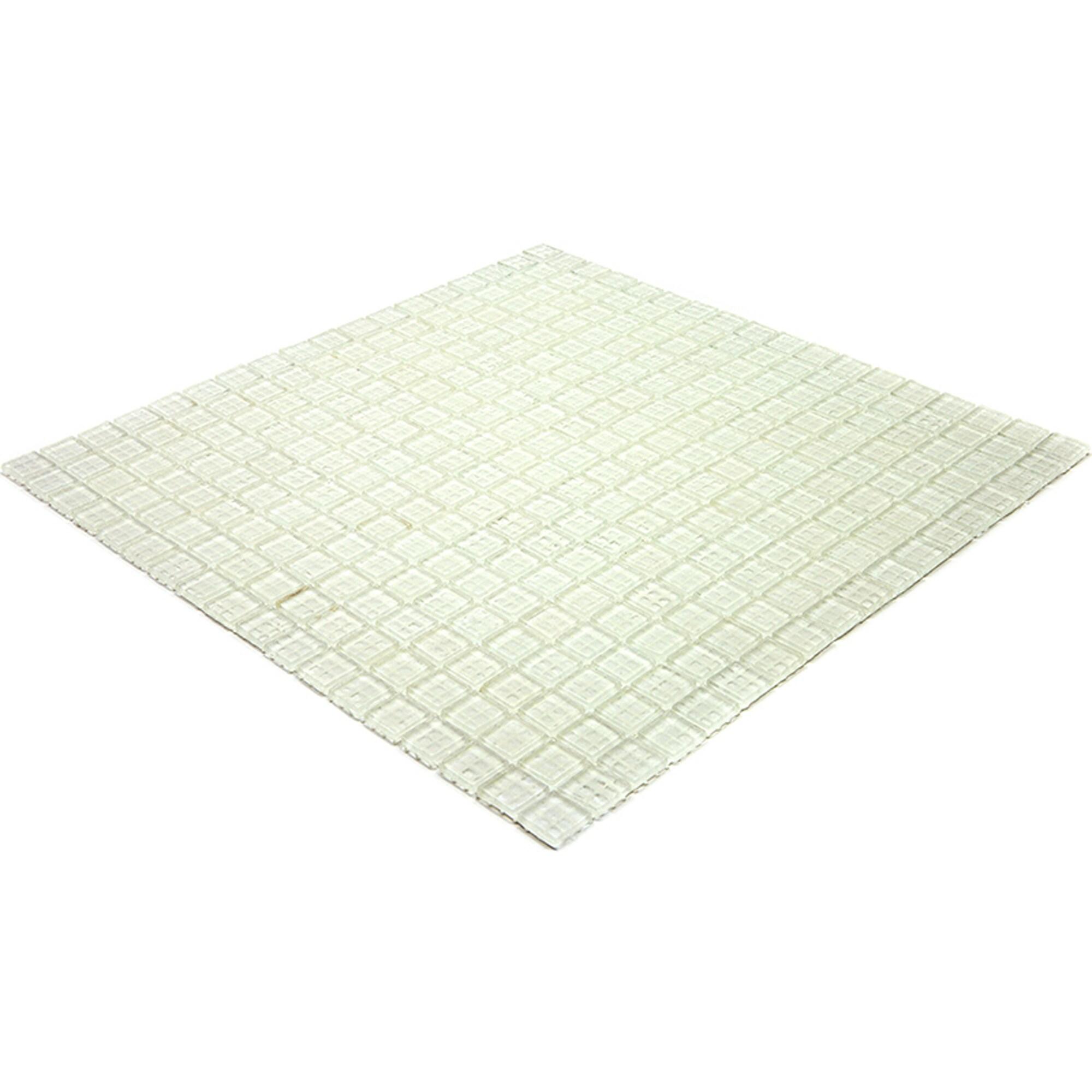 Skosh 0.6" x 0.6" Glass Grid Mosaic Wall & Floor Tile
