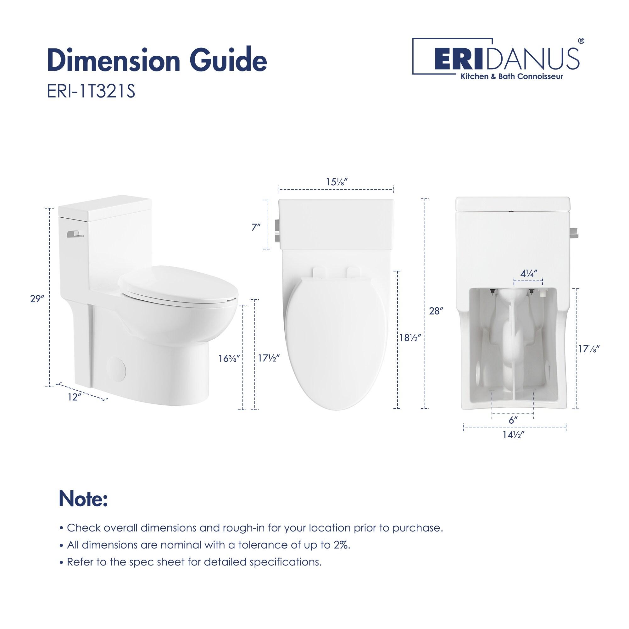 Denbigh Chair Height Elongated Comfort Height One-Piece Toilet (Seat Included)