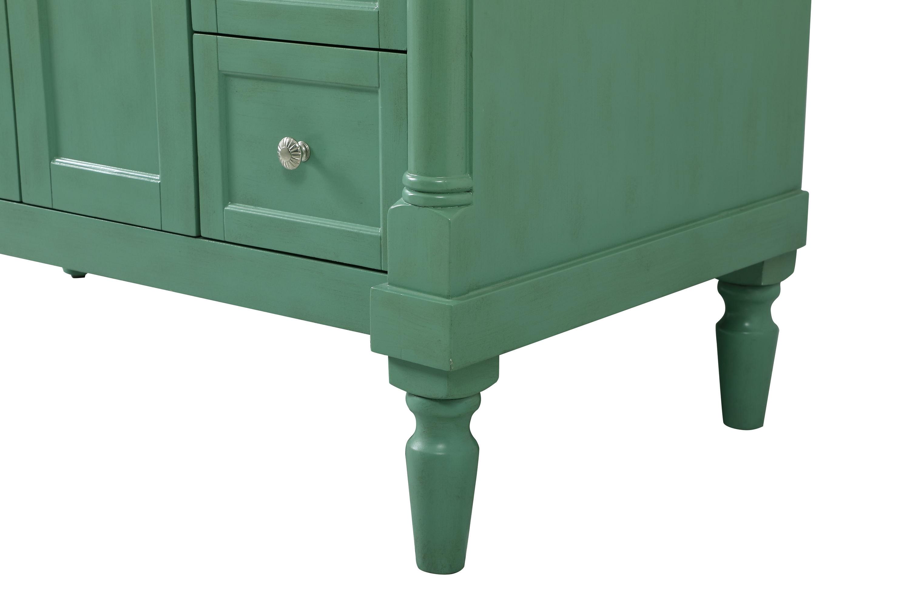 Elegant Decor Lexington 42" Solid Wood Single Bathroom Vanity in Vintage Mint