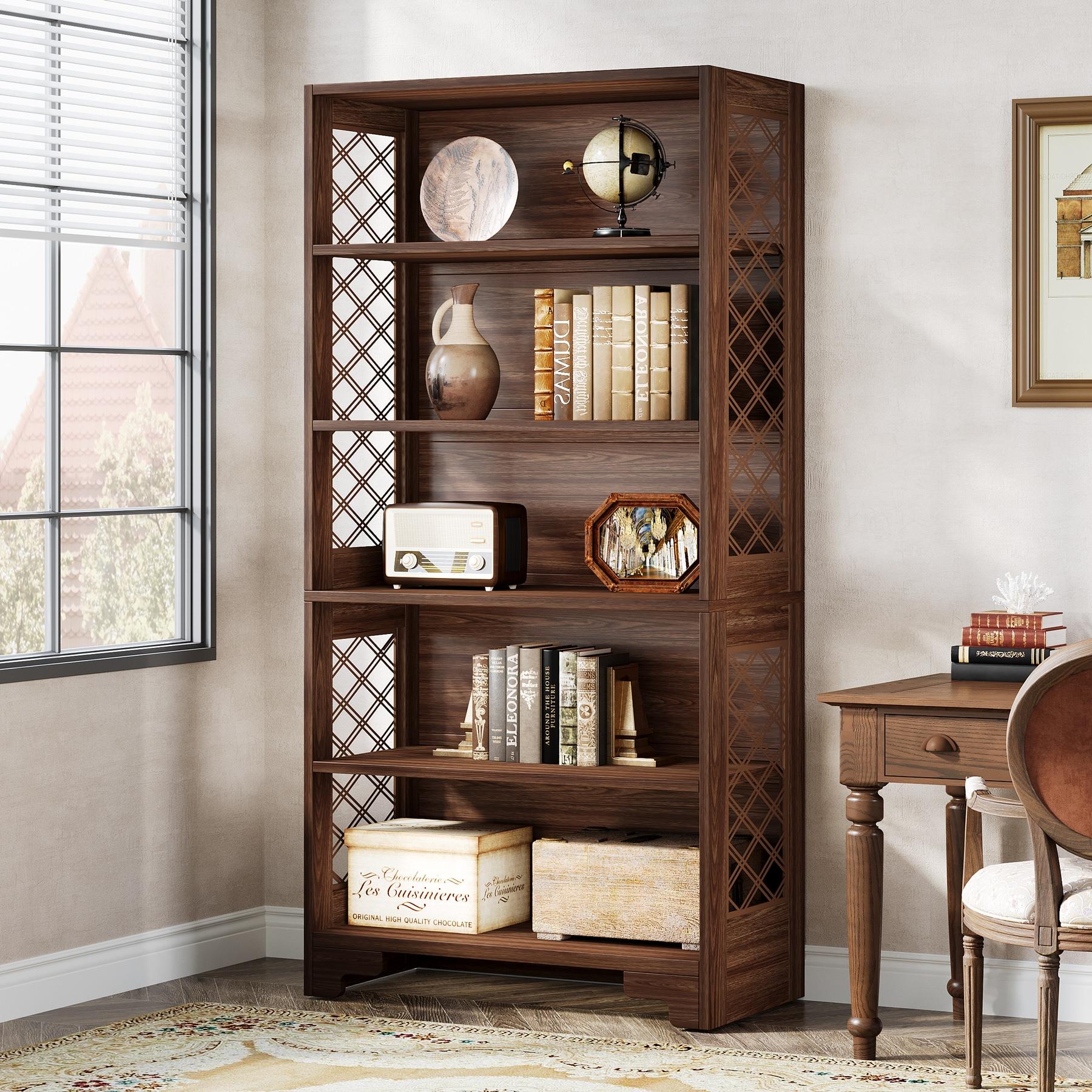 Everly Quinn Edlira Etagere Storage Bookcase