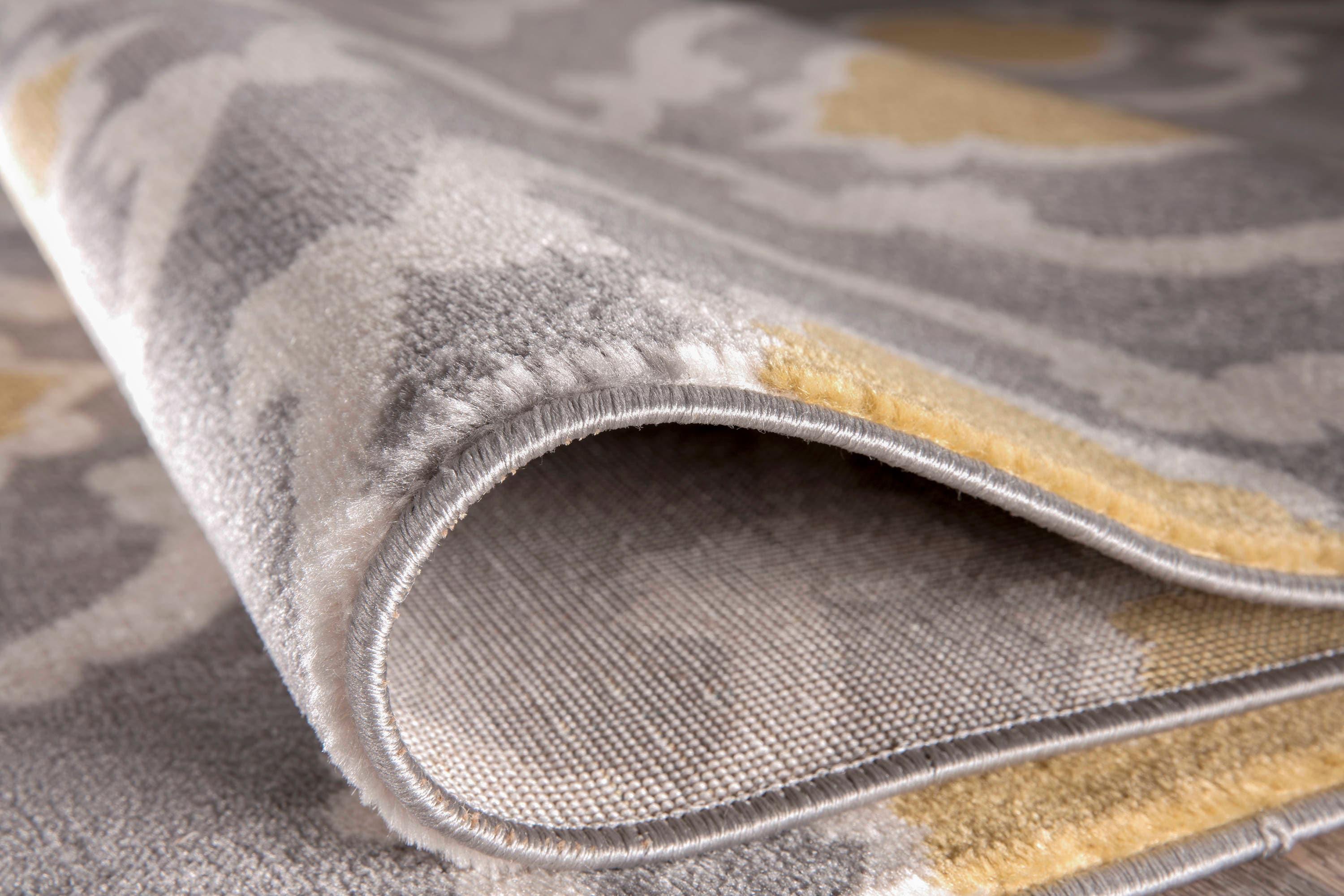 World Rug Gallery Moroccan Trellis Contemporary Area Rug - Yellow gray 7'10" x 10'2"