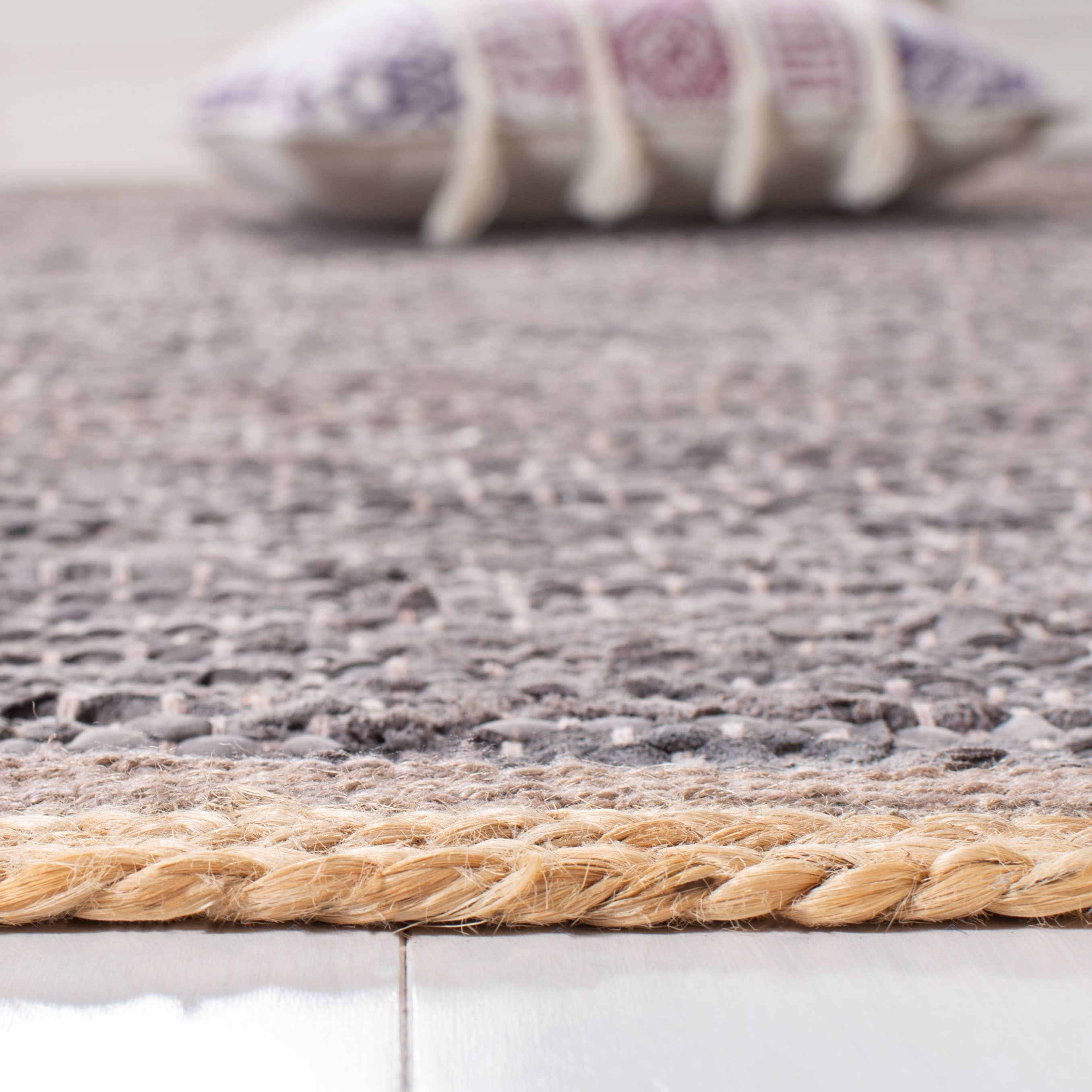 Cape Cod CAP901 Woven Indoor Area Rug - Light Grey/Natural - 4'x6' - Safavieh