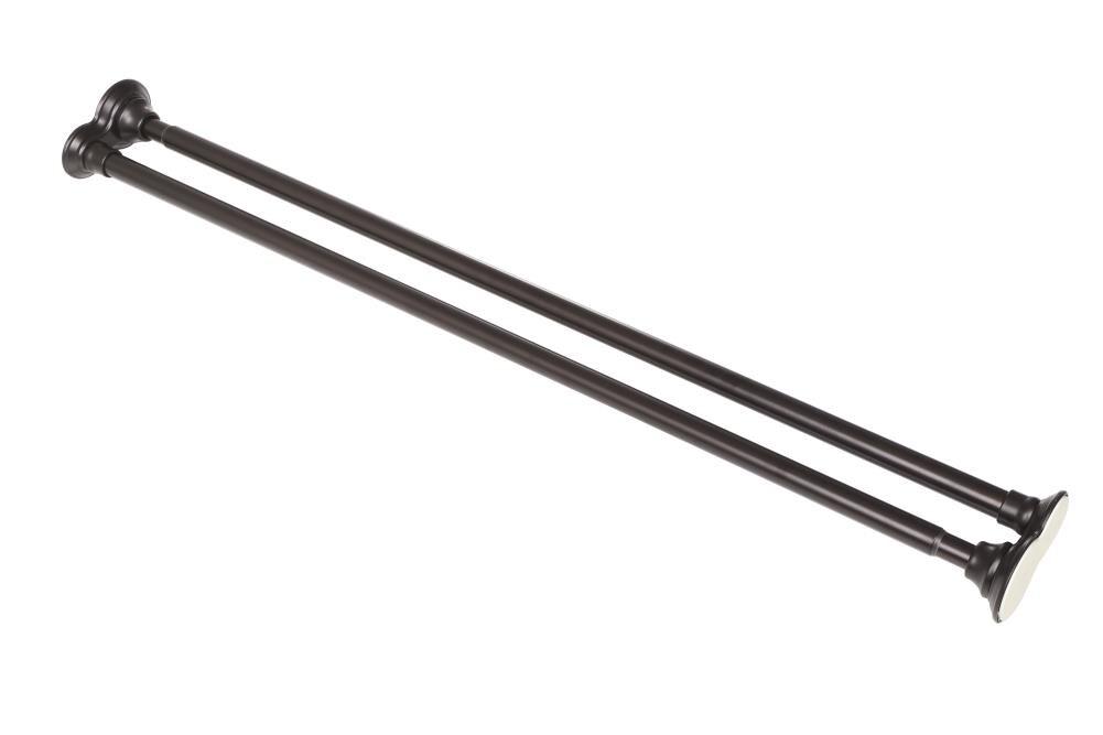 Utopia Alley 72'' Straight Tension Shower Curtain Rod & Hook Set