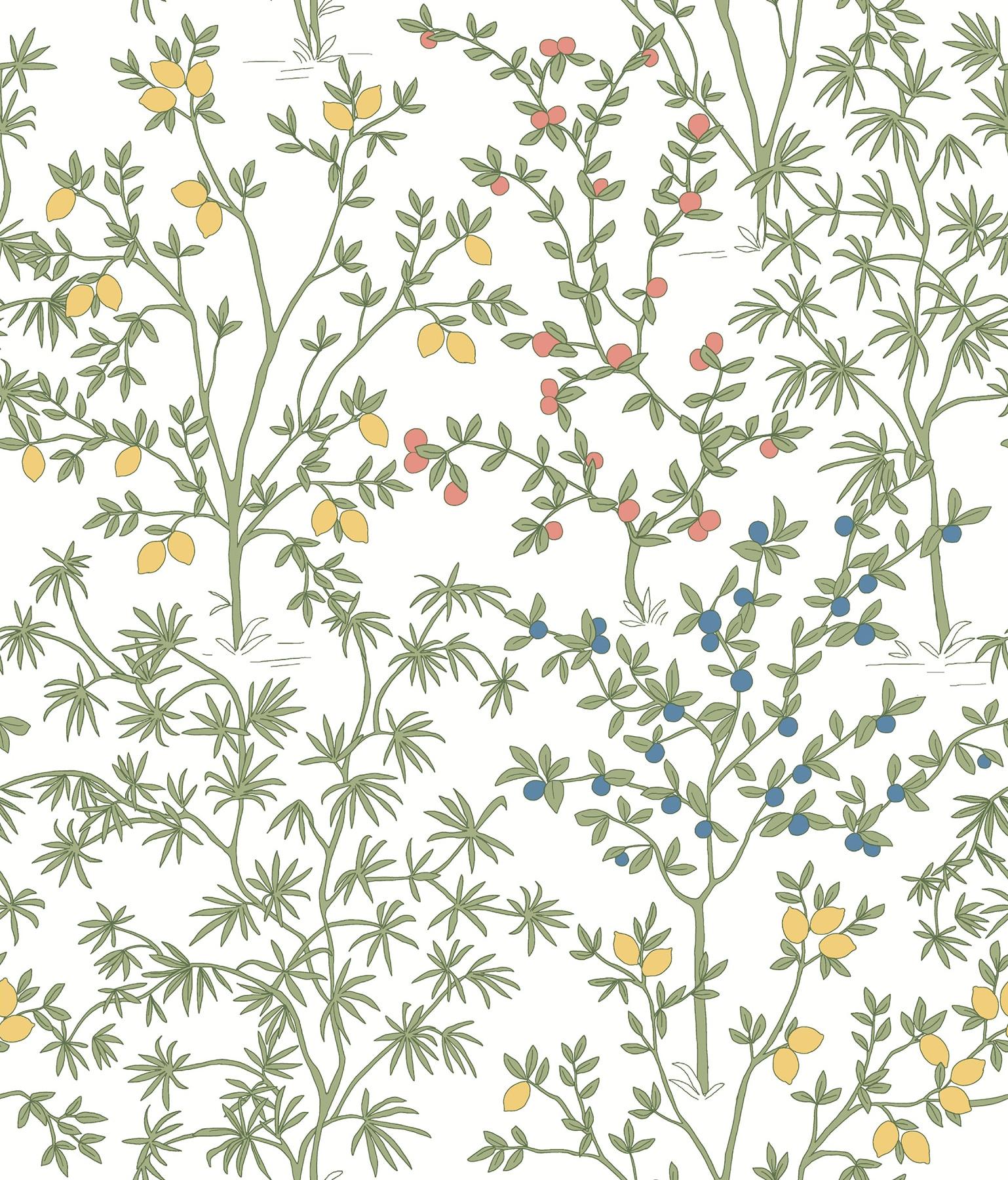 Lemon Grove Peel + Stick Wallpaper by Erin & Ben Co. - White