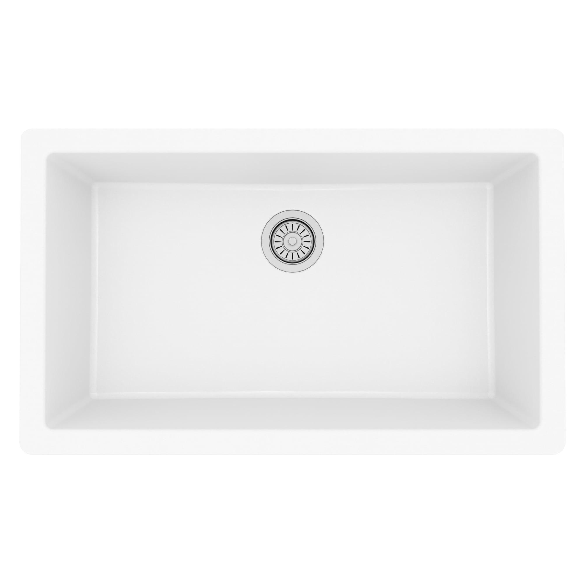 Karran Quartz 32-1/4'' X 19-1/4'' Large Single Bowl Undermount Kitchen Sink