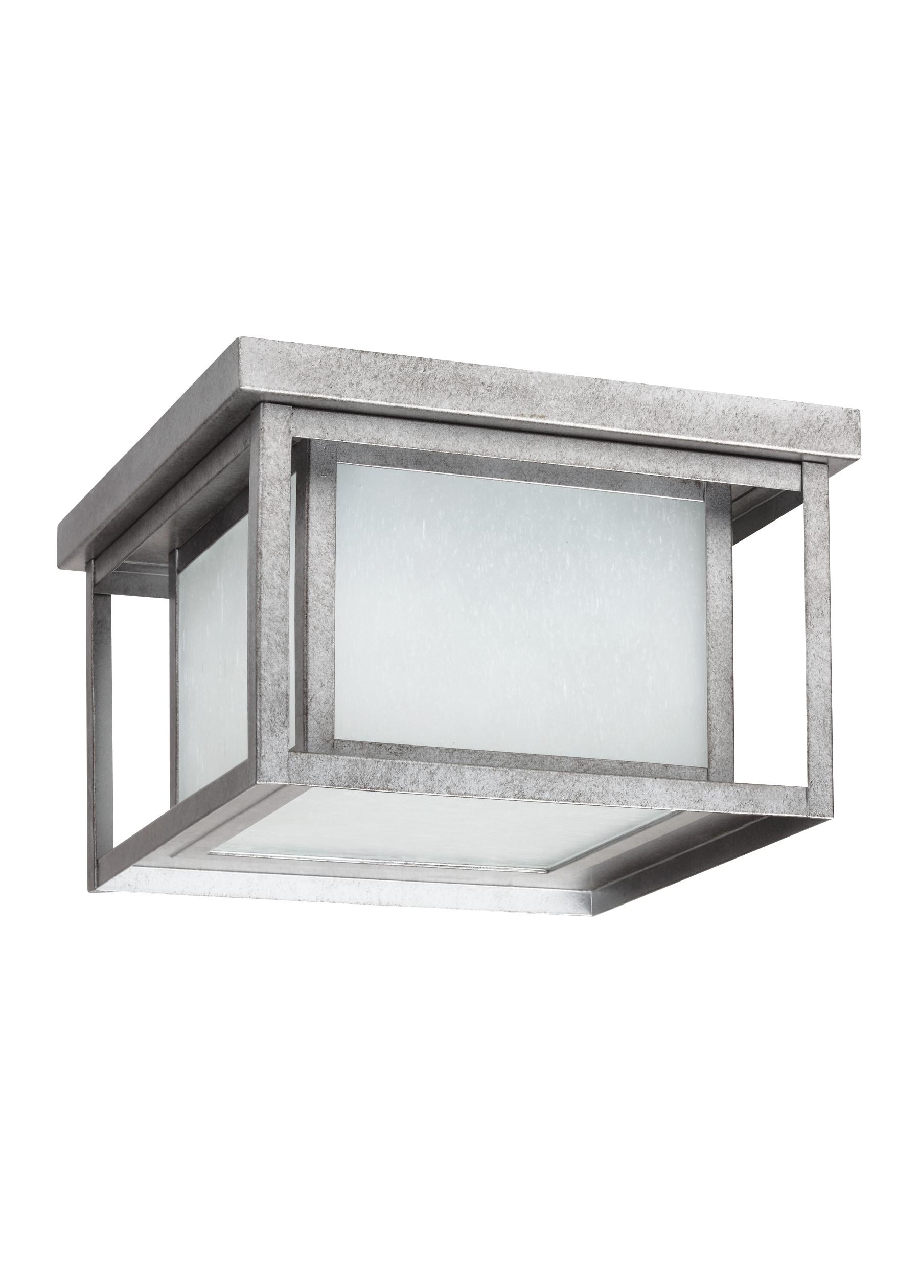 Vermont Seeded Square Outdoor Flush Mount