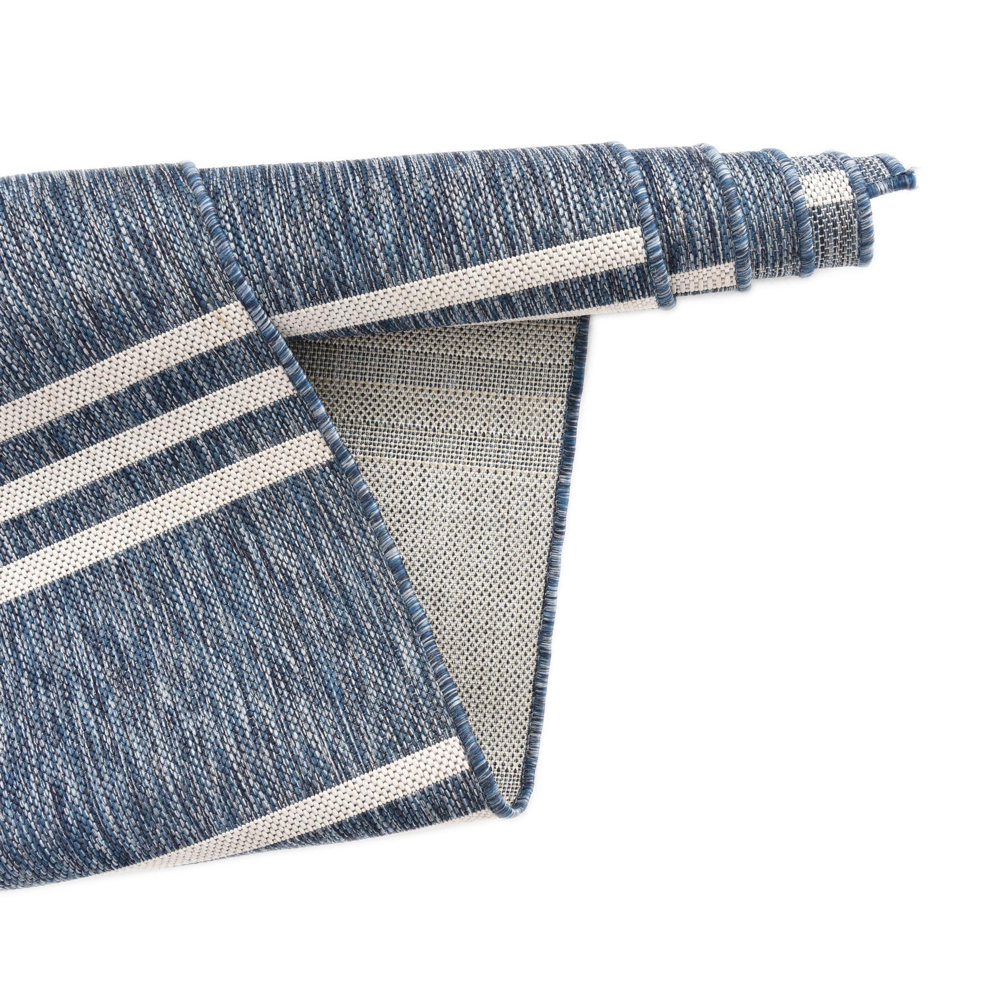 Jill Zarin Outdoor Collection Area Rug - Anguilla (3' 1" x 5' 3" Rectangle Blue/Ivory)
