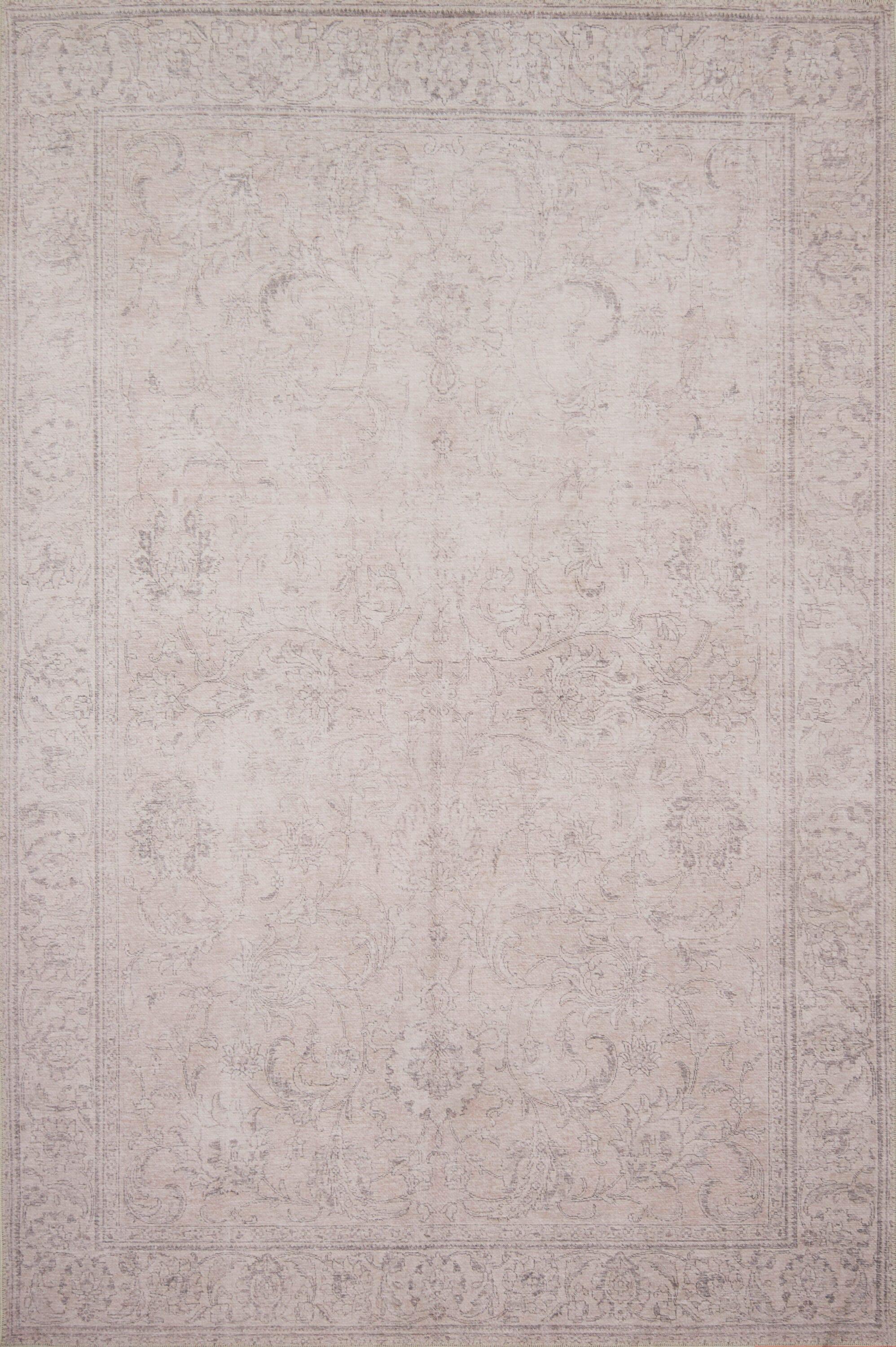 Gray Hand-knotted Oriental Synthetic Area Rug