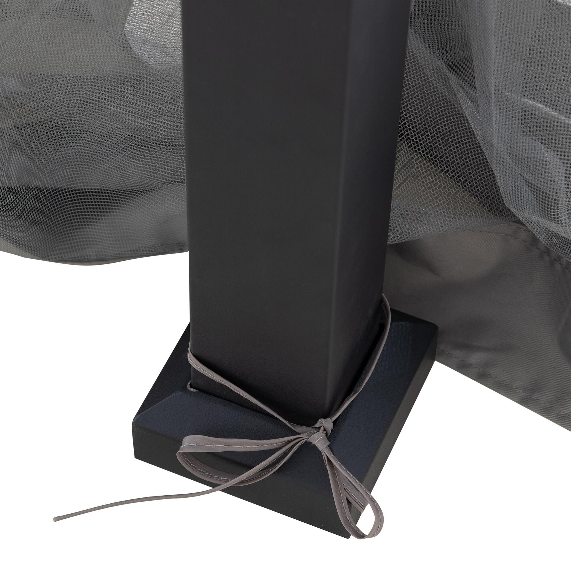 Sunjoy Sunjoy Hardtop Gazebo 12 x 16 ft. Outdoor Gazebo, Heavy Duty Steel Frame Gazebo, Double Tiered Metal Gazebo with Ceiling Hook and Removable Netting Sidewalls