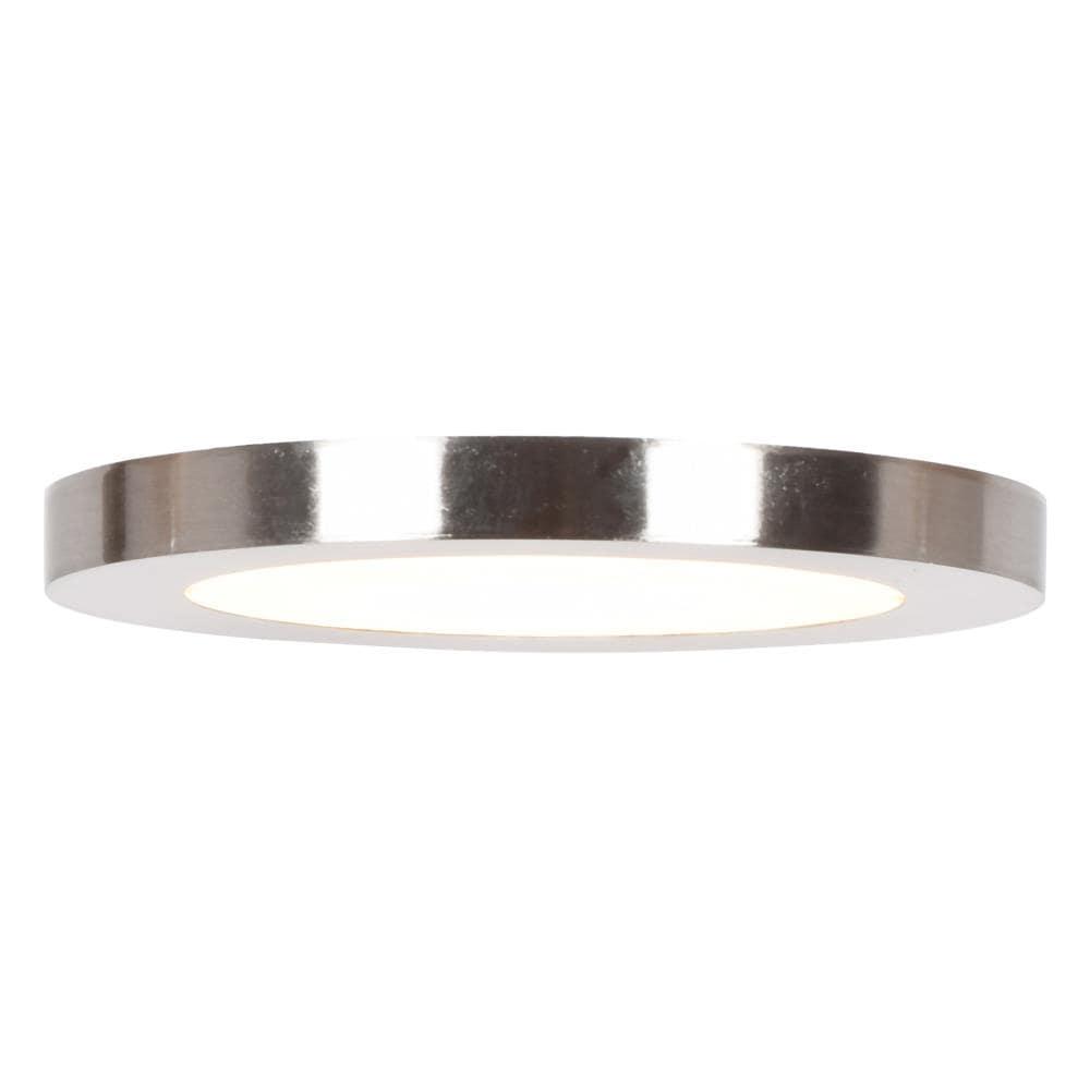 Access Lighting Disc 1 - Light Flush Mount in  Brushed Steel
