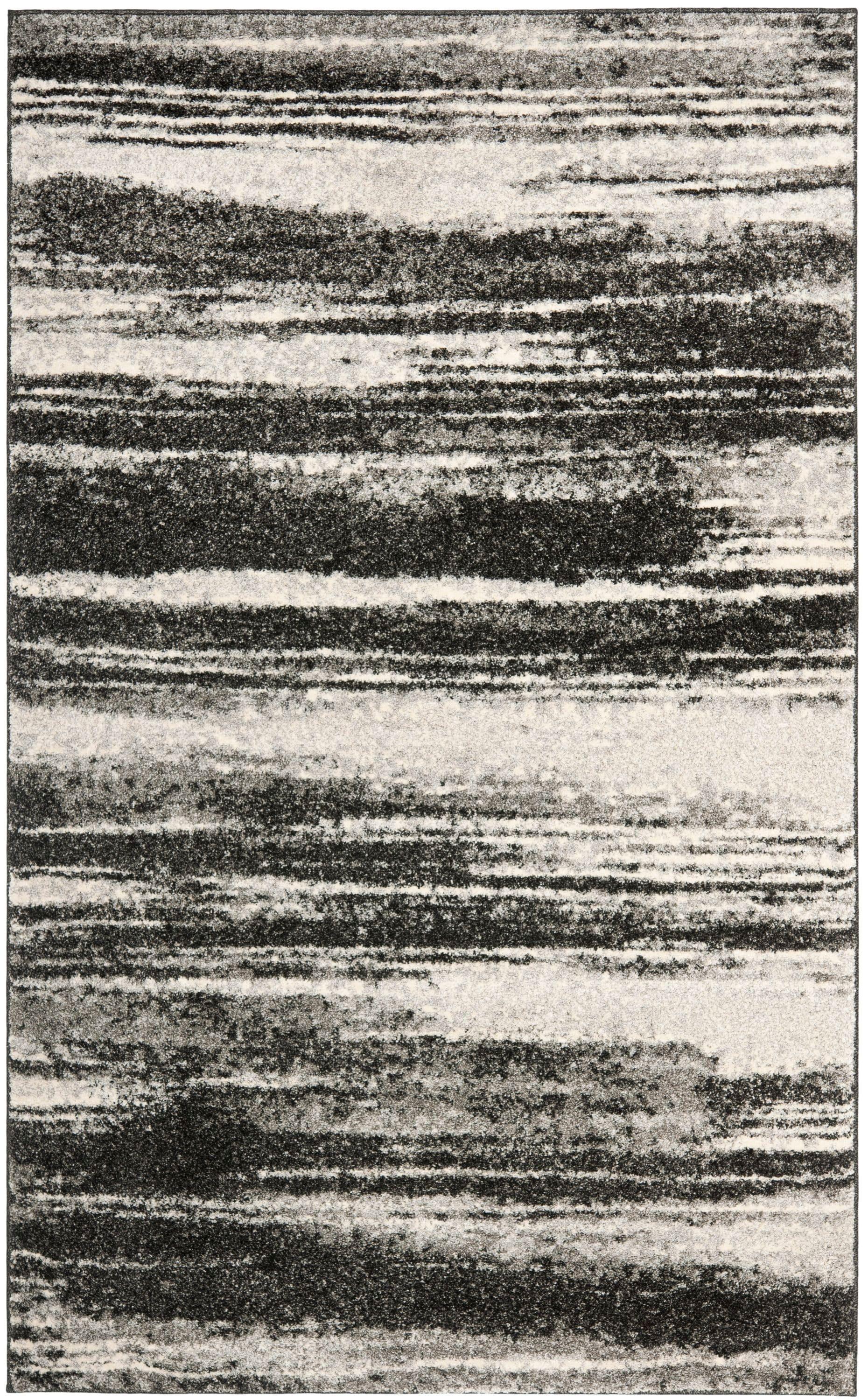 Retro RET2693 Power Loomed Indoor Area Rug - Dark Grey/Light Grey - 6'x9' - Safavieh.