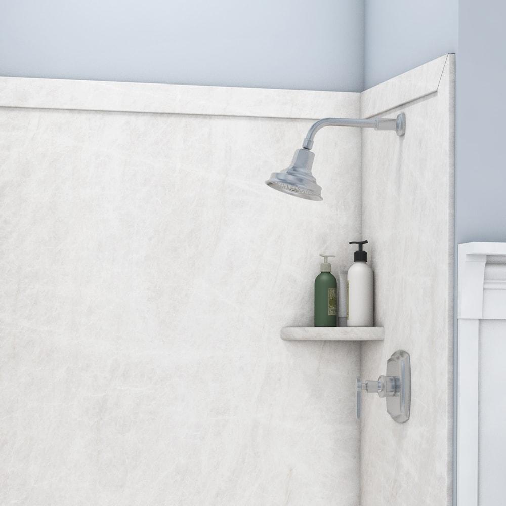 FlexStone Elite 60"W x 32"D x 60"H Alcove Bathtub Surround