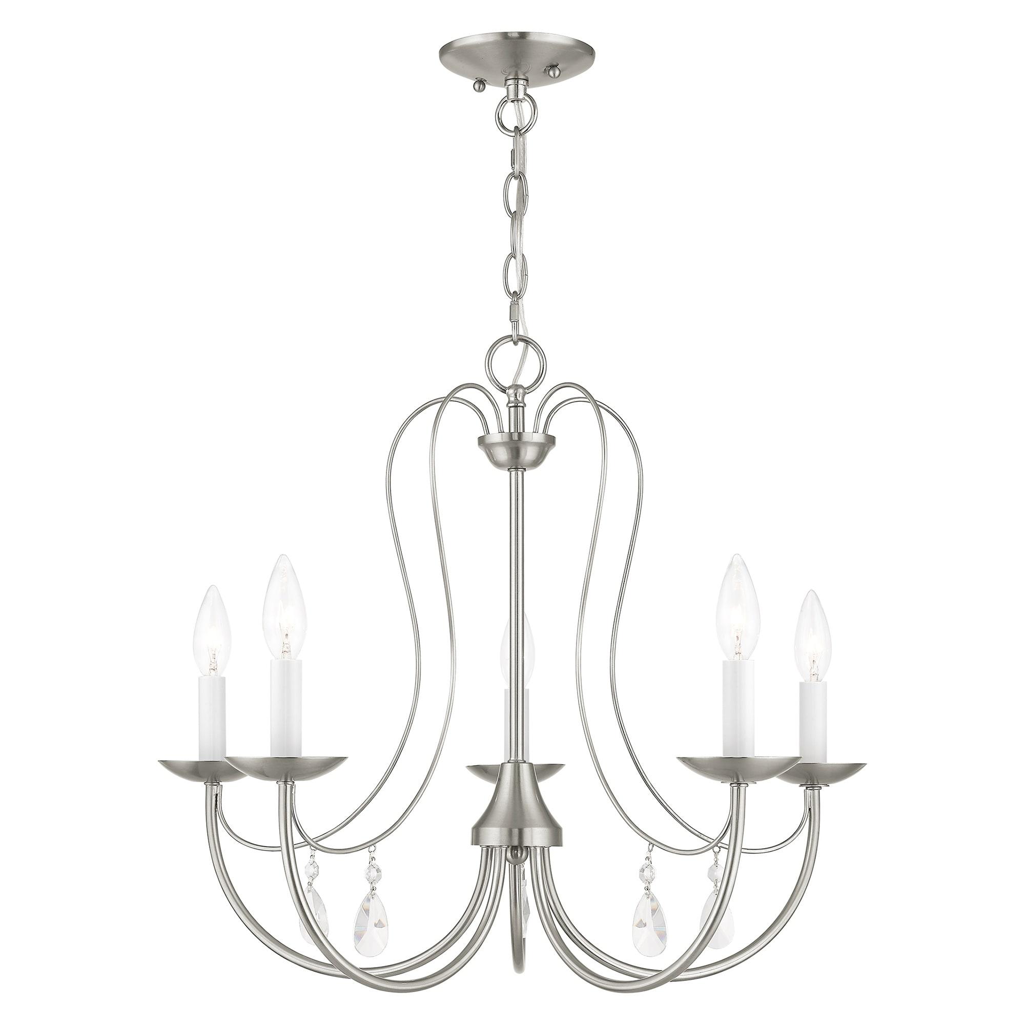 Livex Lighting Mirabella 5 - Light Chandelier in  Brushed Nickel