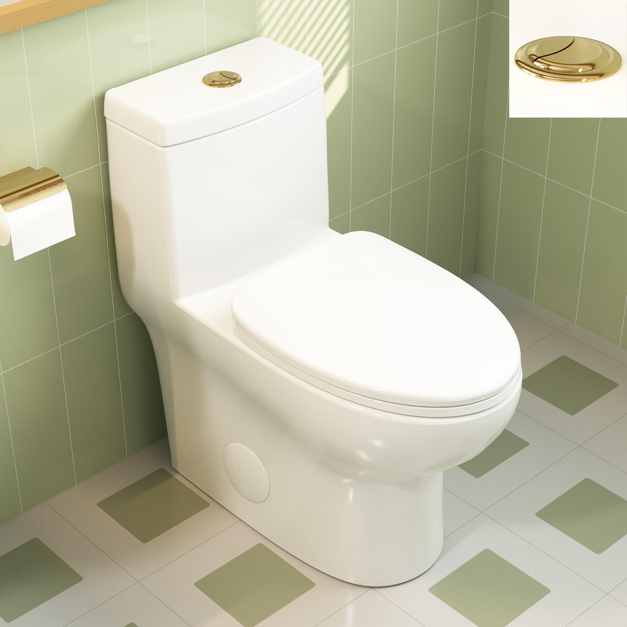Ally Standard Bathroom Toielt, Modern Toilet with Comfort Chair Height Floor Mounted(Seat Included)