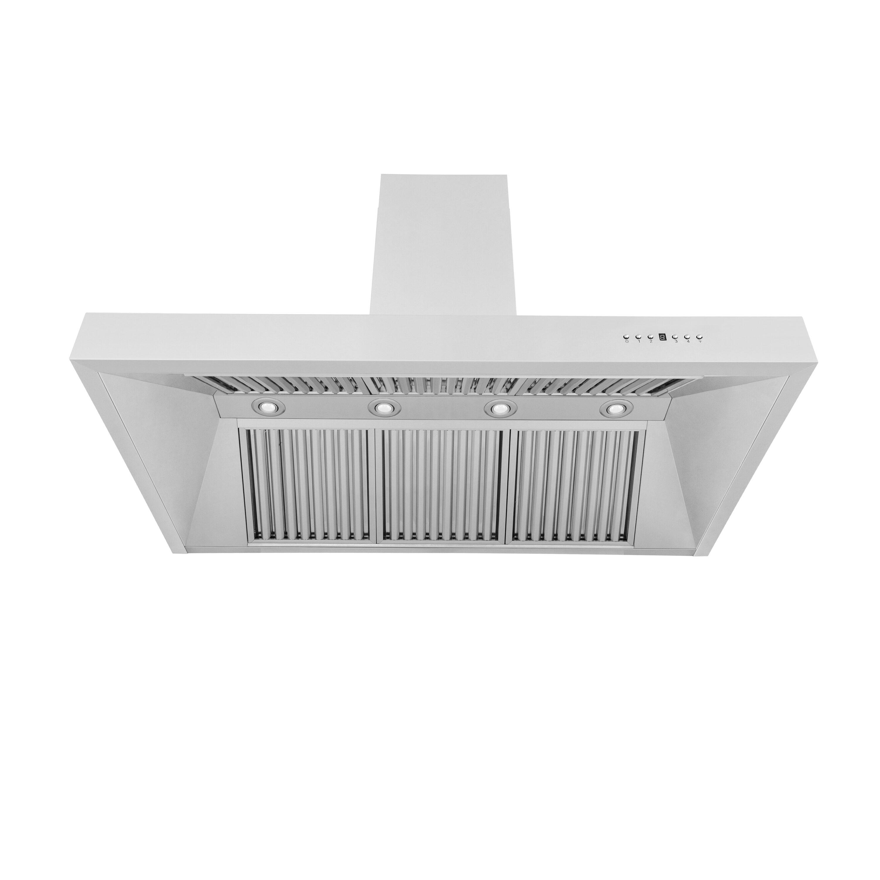 ZLINE 48 in. Professional Ducted Wall Mount Range Hood in Stainless Steel (697-48)