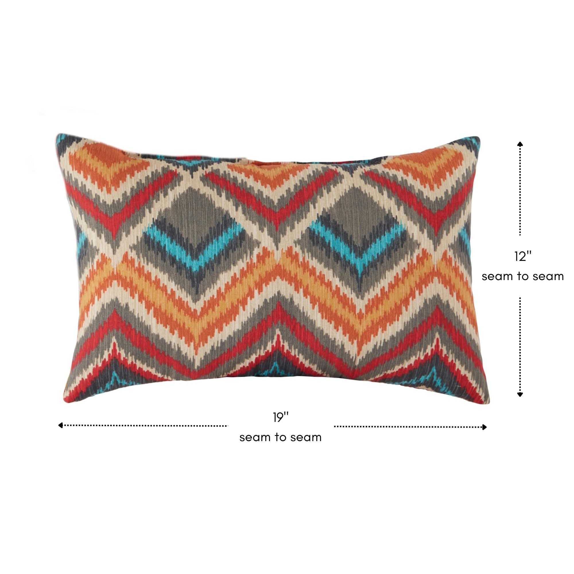 Indoor/Outdoor Reversible Throw Pillow