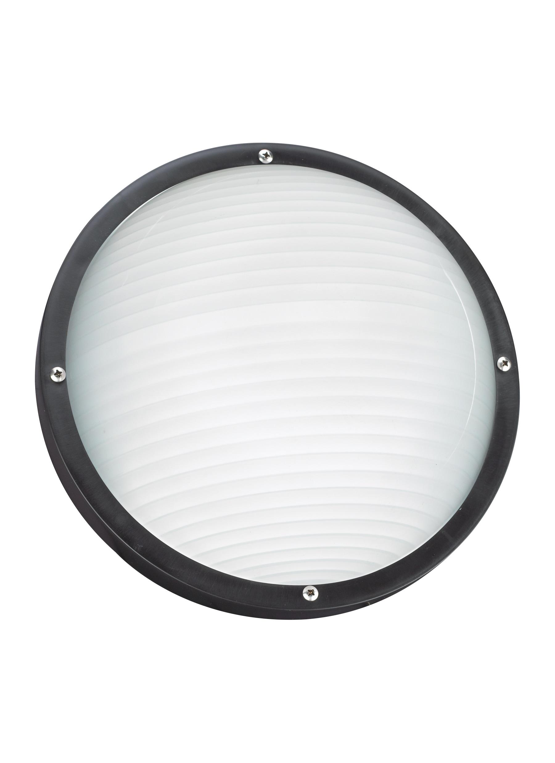 Bayside 1-Light Outdoor 5 in. Black Wall/Ceiling Fixture