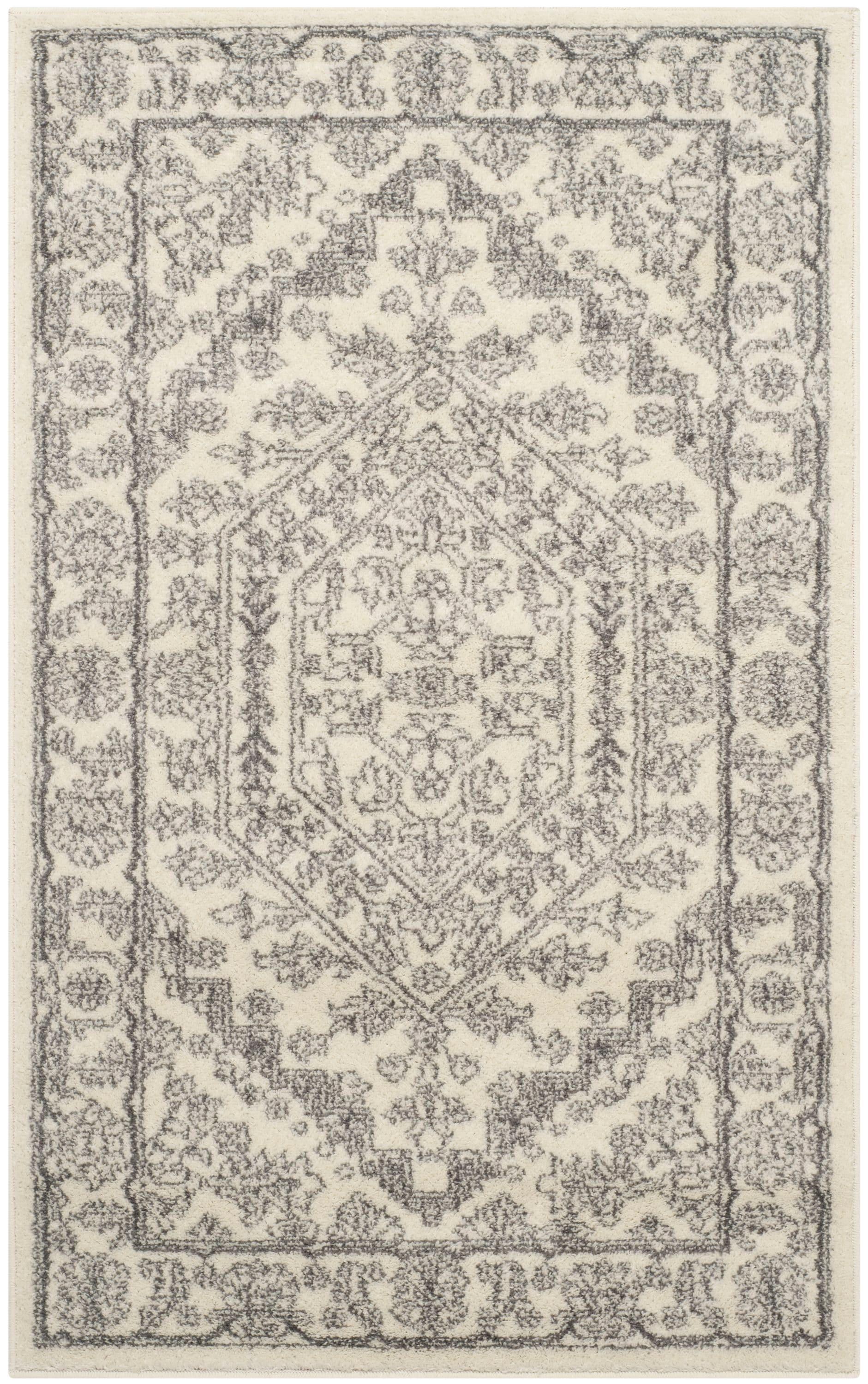 Adirondack ADR108 Power Loomed Accent Rug - Ivory/Silver - 3'x5' - Safavieh.