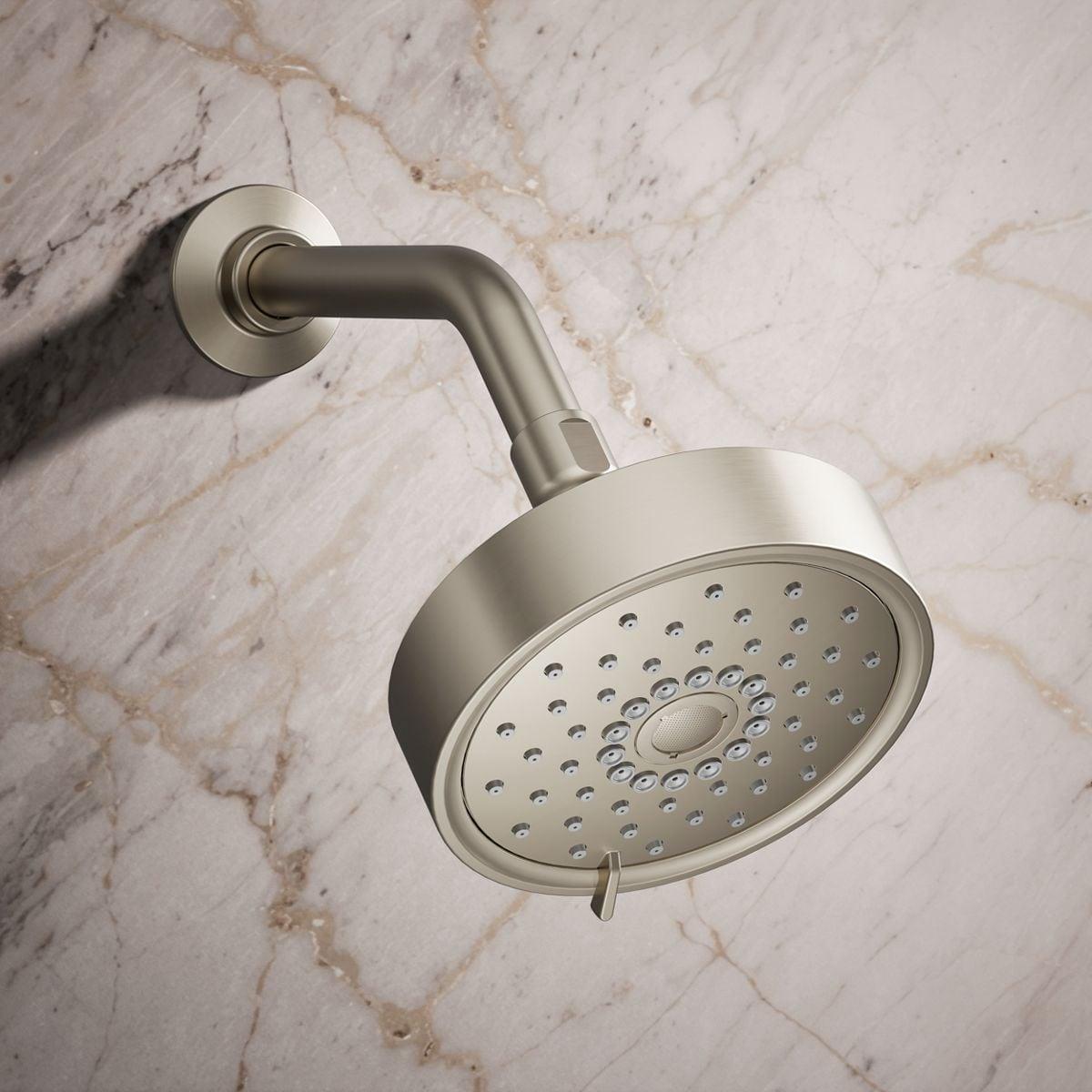 Kohler Purist 2.5 Gpm Multifunction Wall Mount Showerhead, Three Spray Settings, 5.5" High Pressure Spray Head