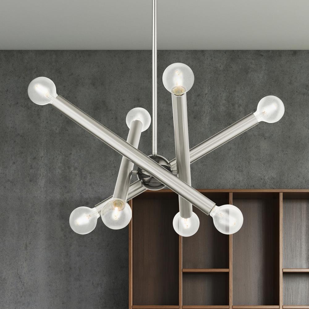 Livex Lighting Stafford 8 - Light Chandelier in  Brushed Nickel