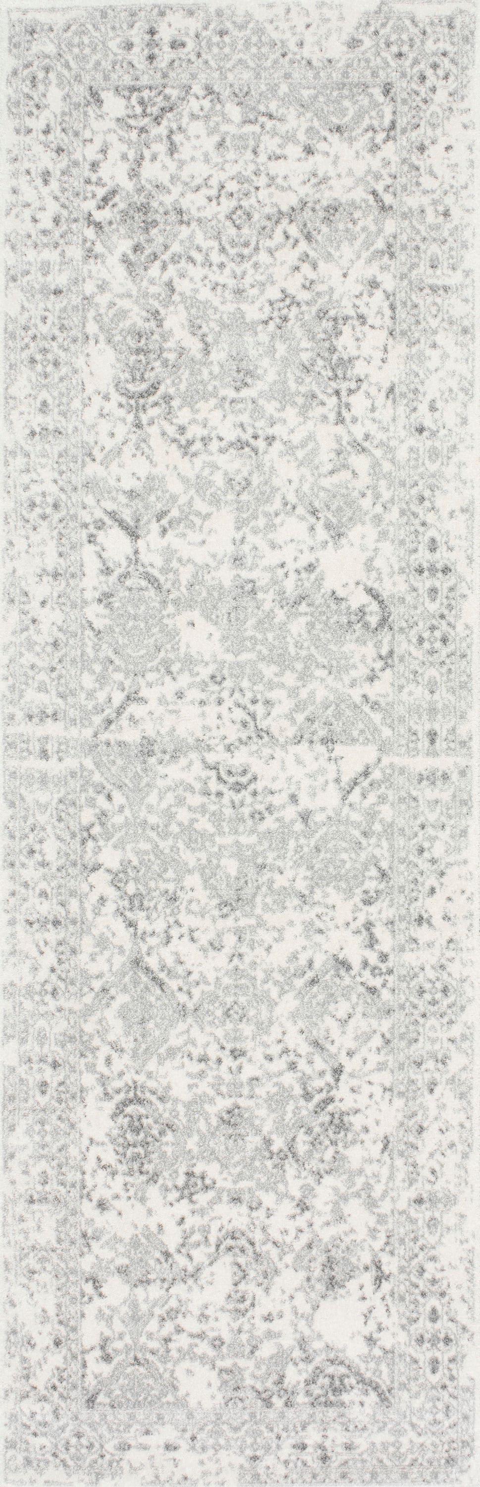 nuLOOM Odell Faded Vintage Runner Rug, 2' 8" x 20', Ivory