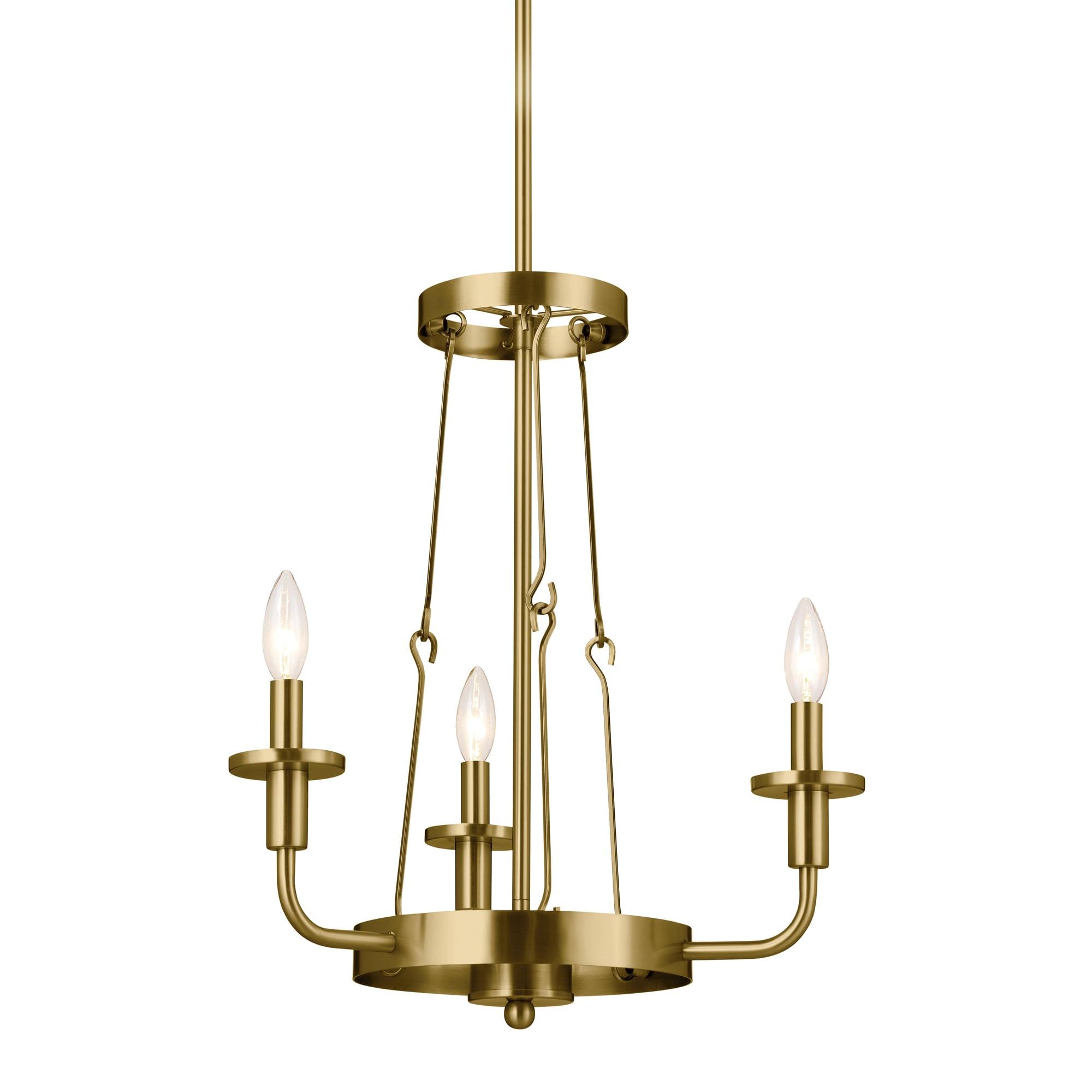 Kichler Lighting Vetivene 3 - Light Chandelier in  Natural Brass