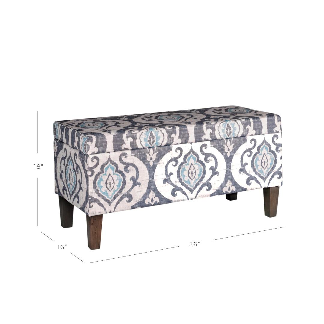 Chantrell 36" Wide Large Decorative Storage Bench