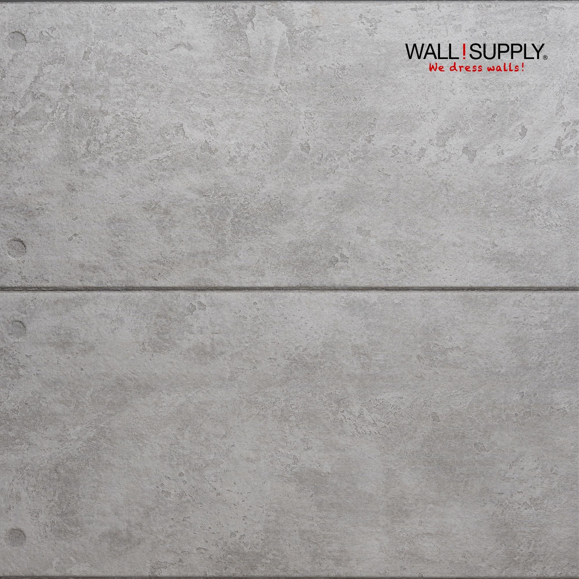 Wall!Supply Wall!supply Ultralight Industrial Concrete Hd Printed – 3d Eps Foam Wall Panels – Easy Diy Installation – Concrete Look – Set Of 4 Panels (25.83 Sq Ft)