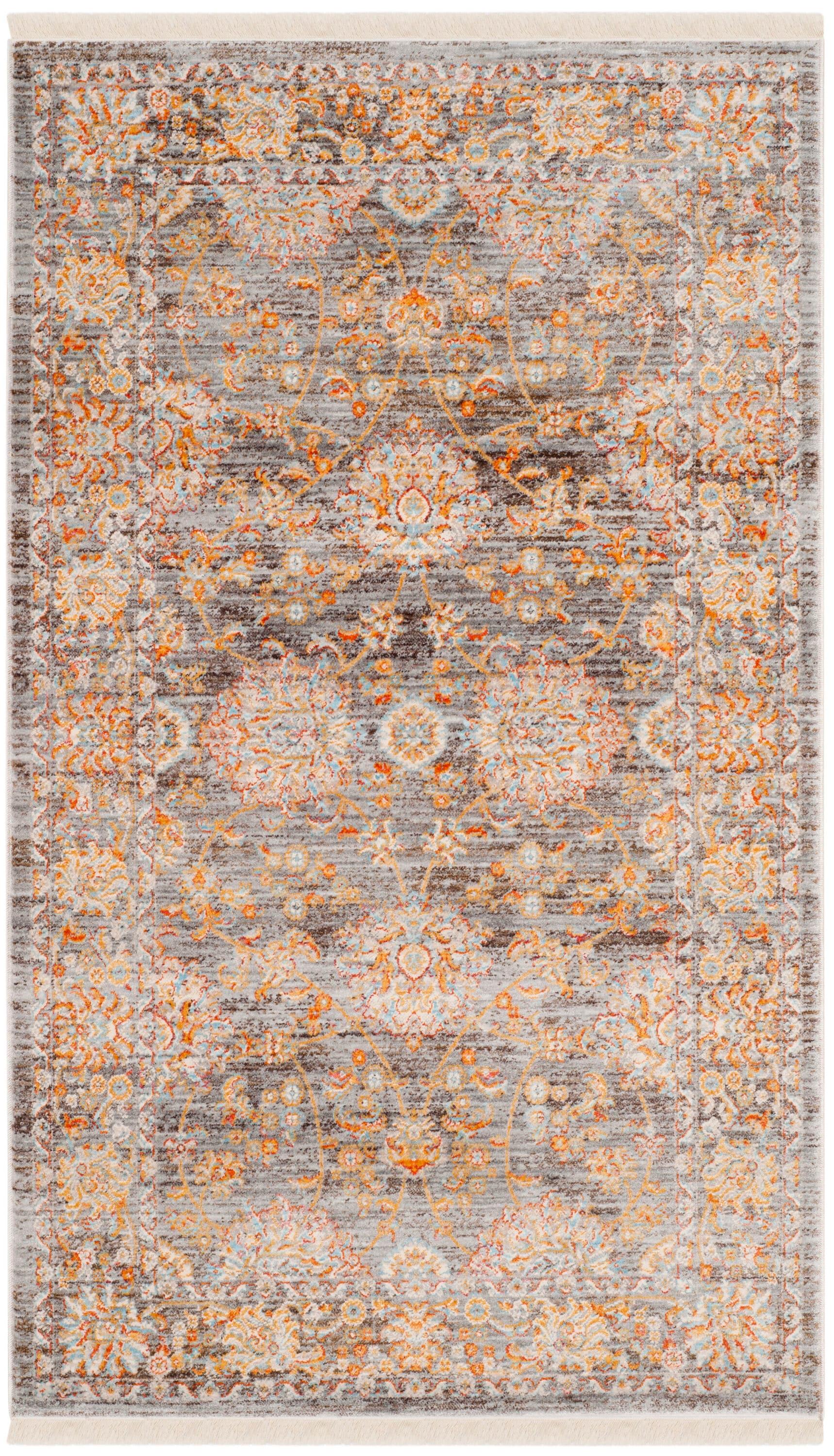 Vintage Persian VTP469 Power Loomed Indoor Accent Rug - Light Brown/Multi - 3'x5' - Safavieh