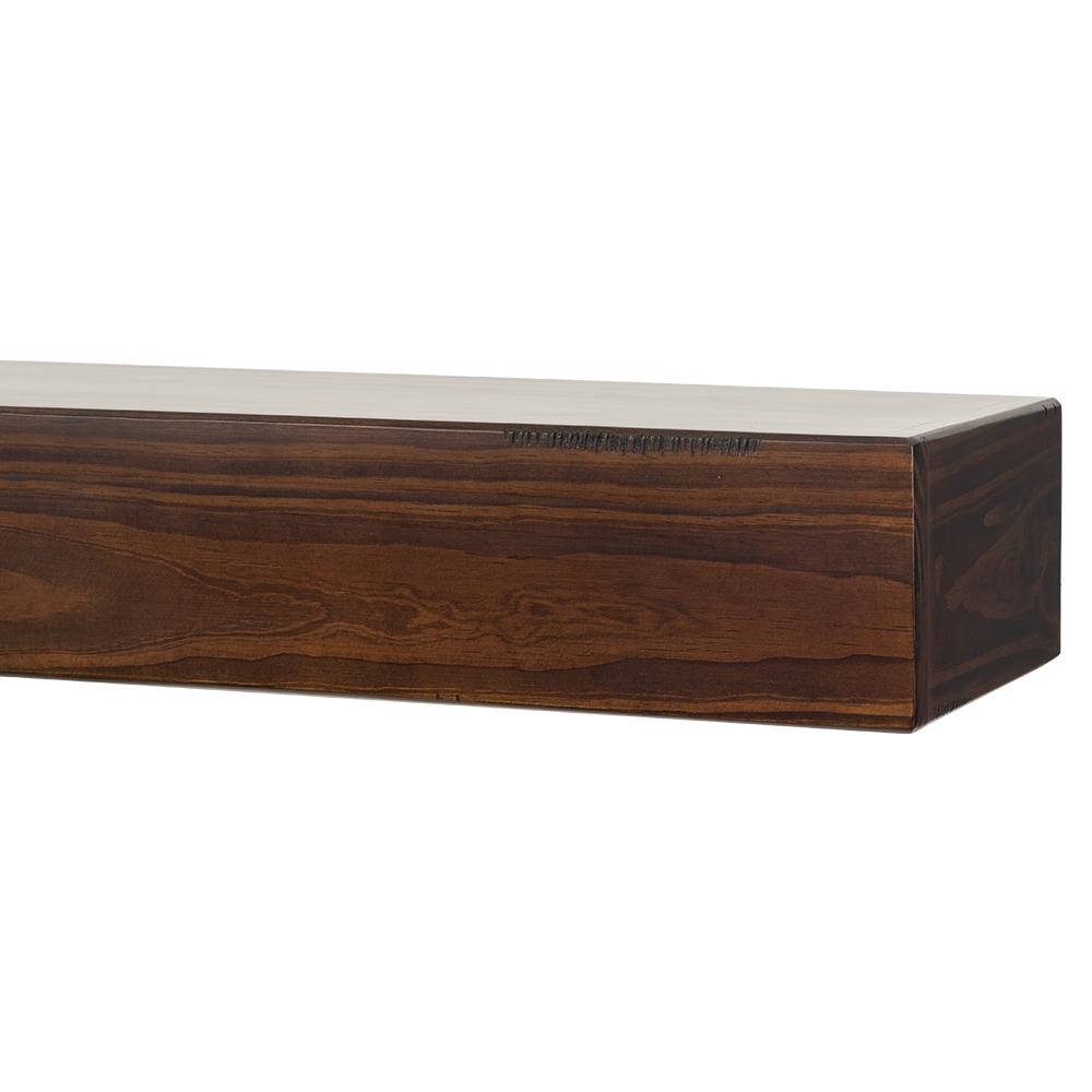 Mantels Direct Dakota 72" Pine Wood Fireplace Mantel Shelf - Cinnamon