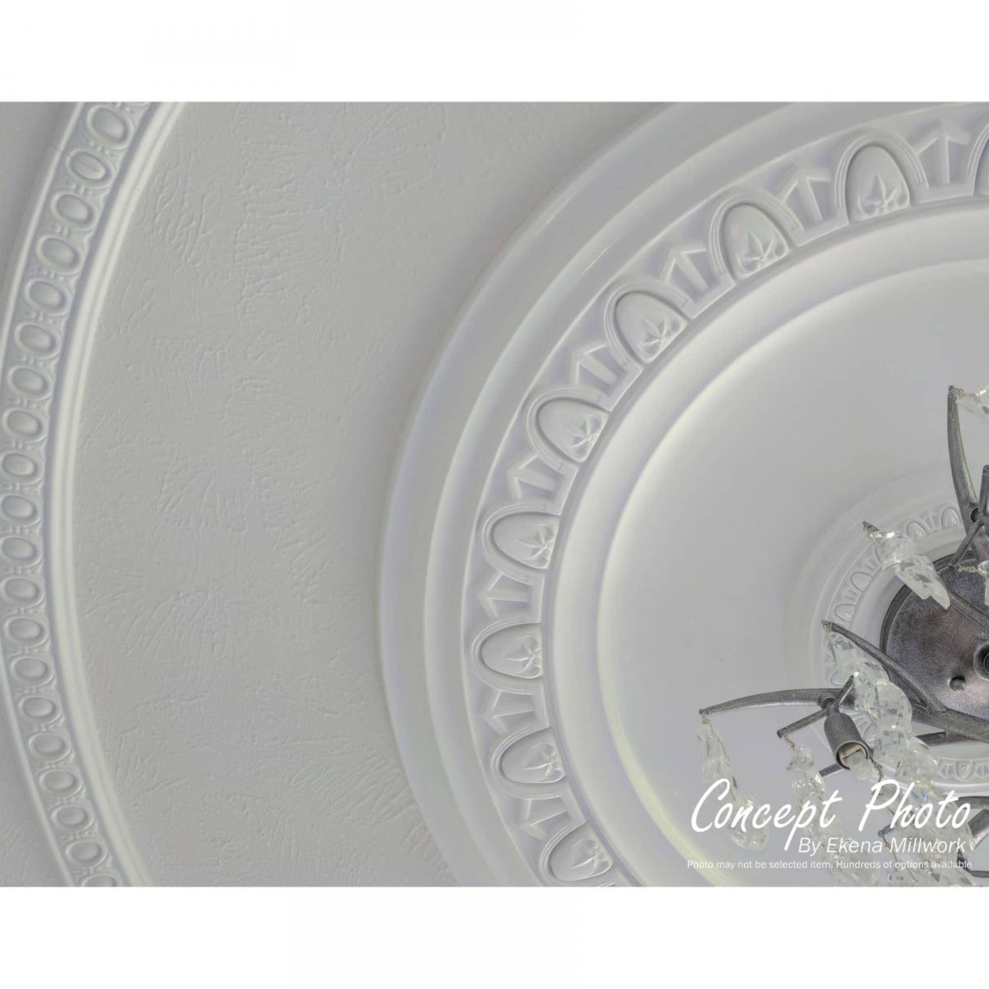 Ekena Millwork Edinburgh 18'' H x 18'' W D Urethane Ceiling Medallion