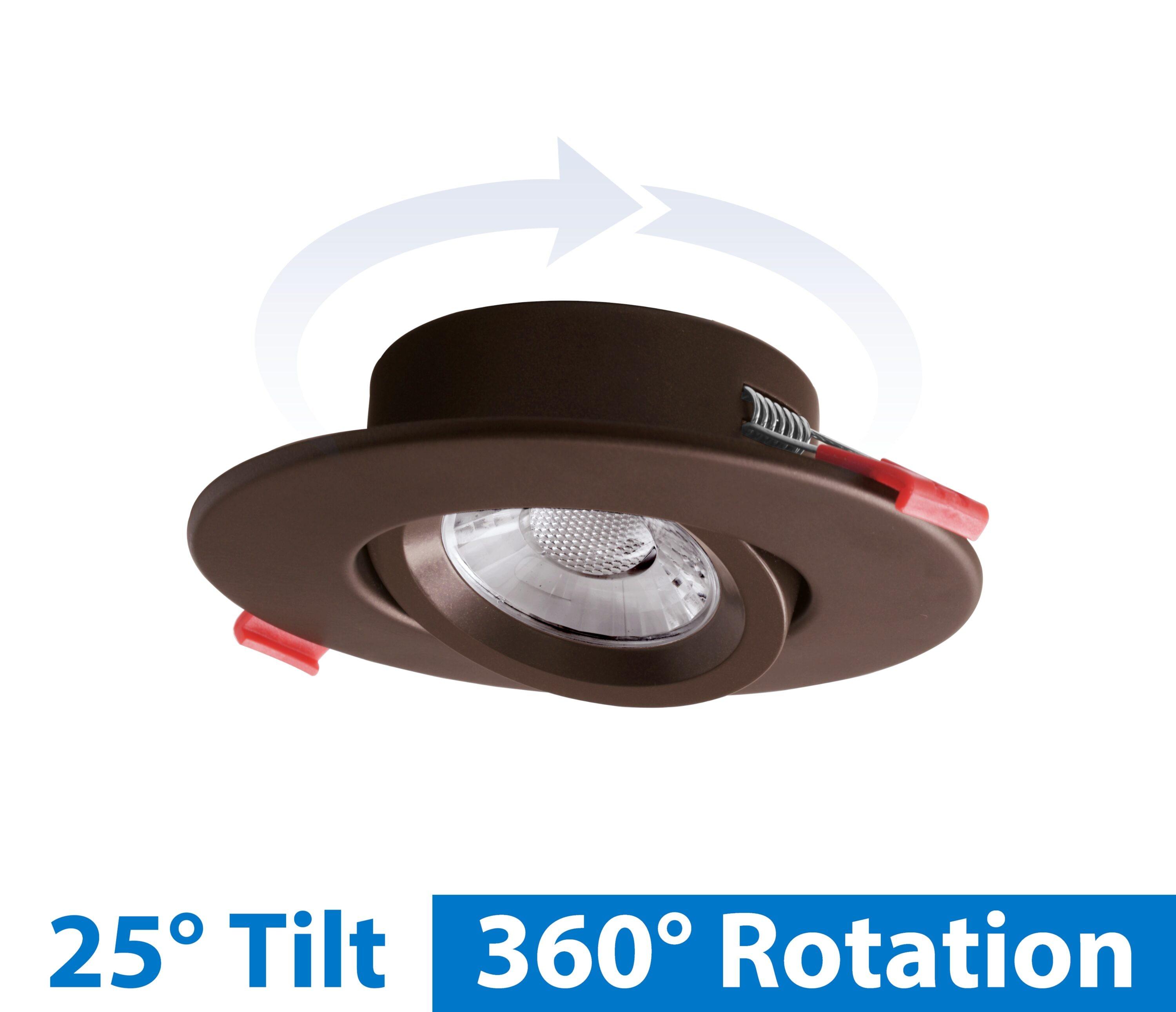 DGC43 4'' Selectable Color Temperature Dimmable Air-Tight IC Rated LED Canless Recessed Lighting Kit