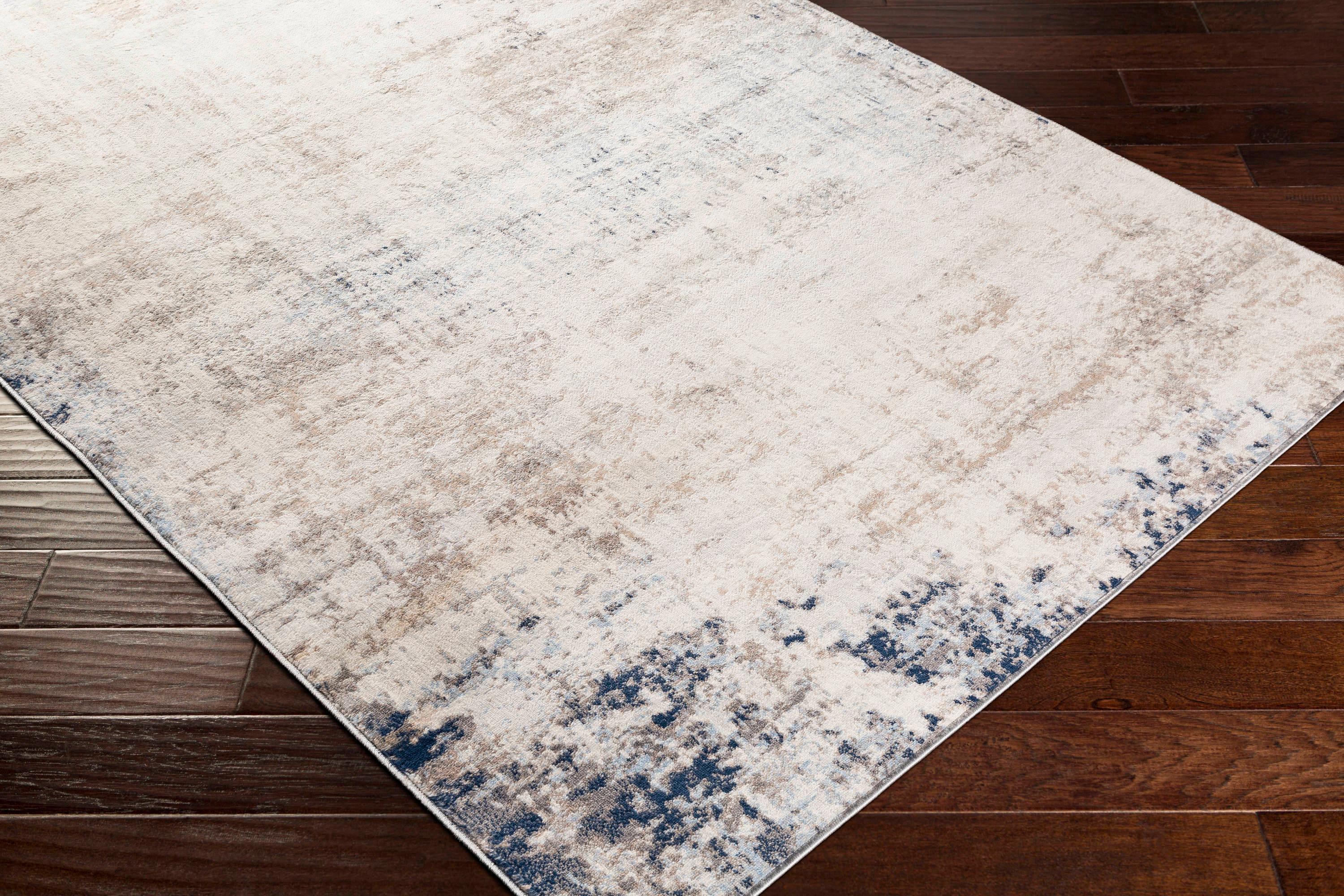 Gray Medium Pile Stain-Resistant Runner Rug