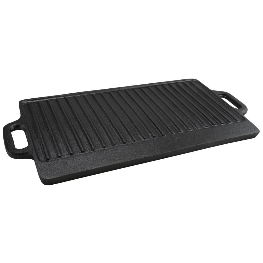 Gibson Gibson Addlestone 13 in. Cast Iron Rectangular Reversible Grill and Griddle Pan