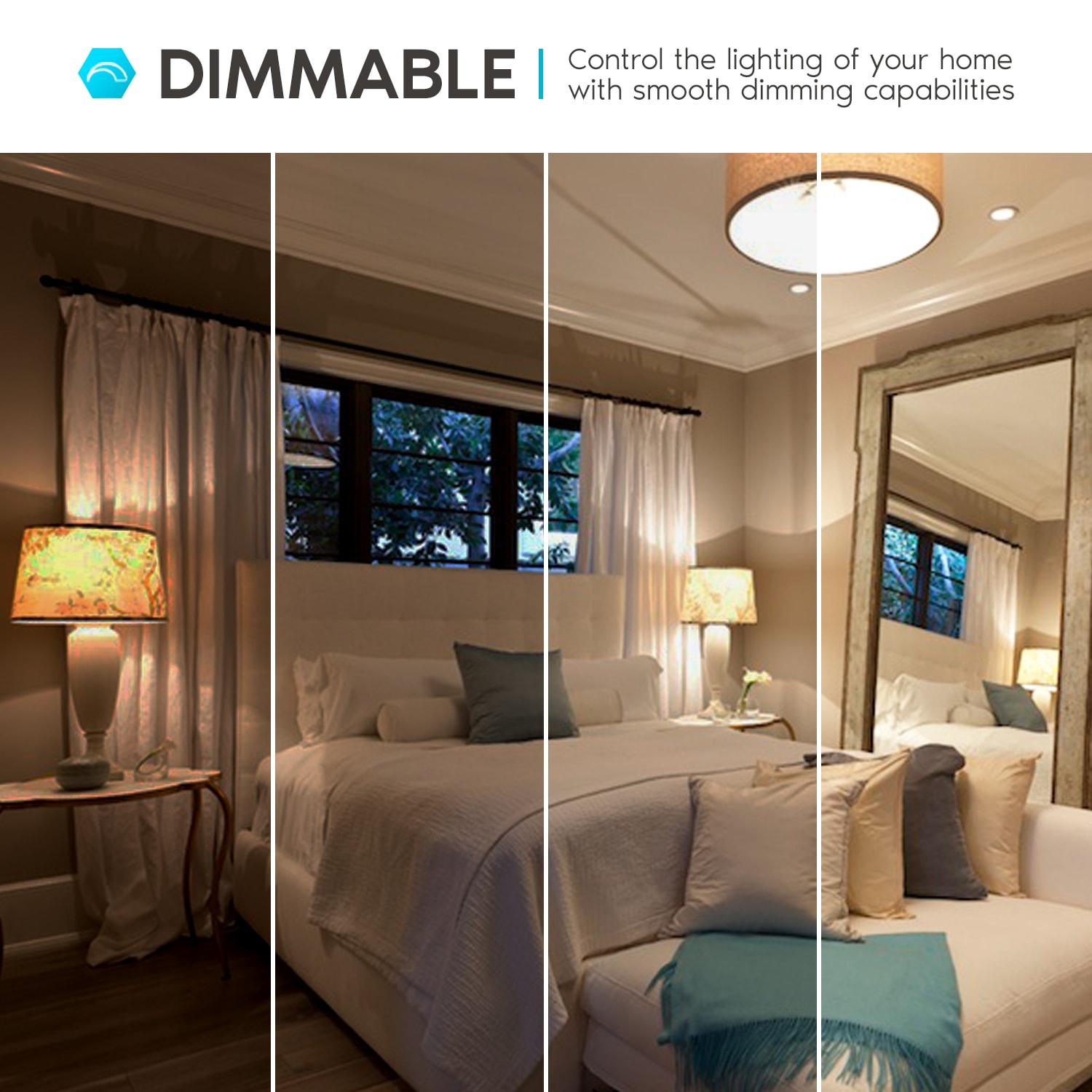 Luxrite A19 LED Bulb, 60W Equivalent, 3000K Soft White, Dimmable, 800 Lumens, Enclosed Fixture Rated, UL Listed, GU24 Base 24 Pack