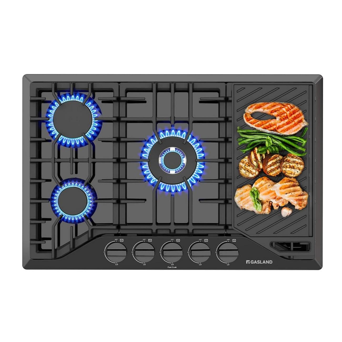 Gasland Chef 30 in. NG/LPG Convertible Gas Cooktop in Porcelain Enamel with 5 Burners