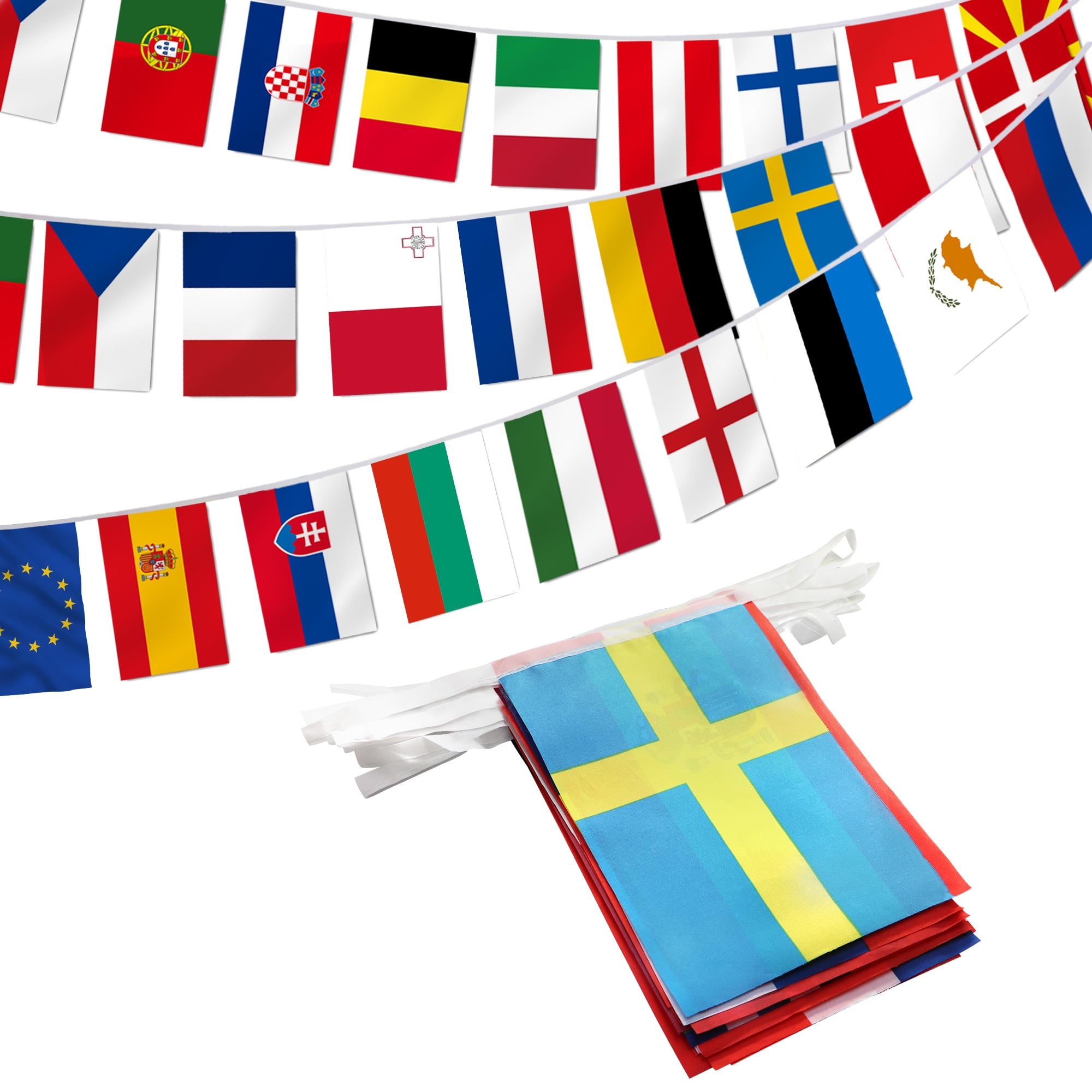 Anley European Union String Flag - 28 European Union Countries String Pennant Banner